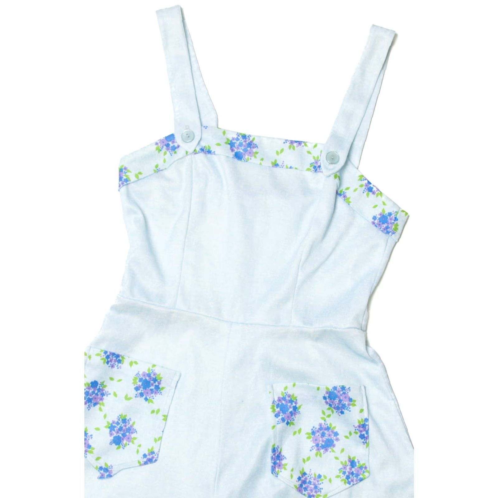 Vintage VINTAGE Floral Apron Dress Size S / US 4 / IT 40 - 2 Thumbnail