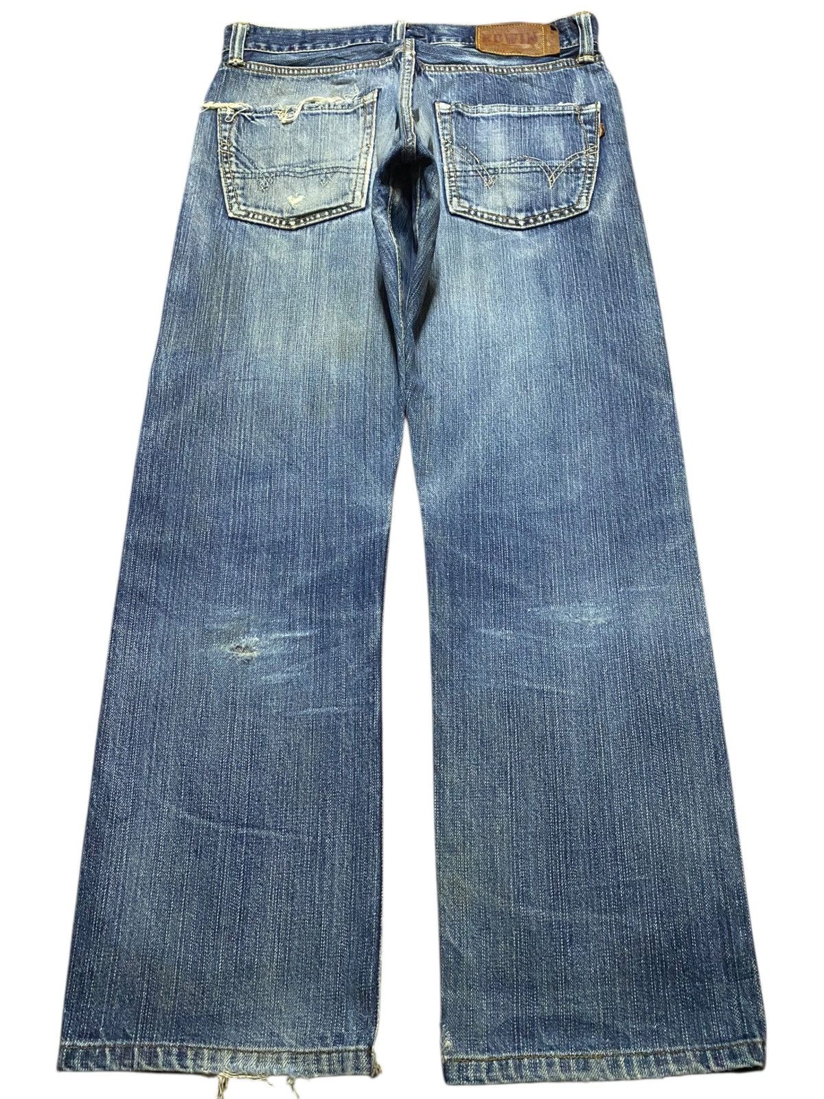 Junya Watanabe Vintage Japanese Brand Edwin 505 zxx Selvedge Distressed Size US 30 / EU 46 - 2 Thumbnail