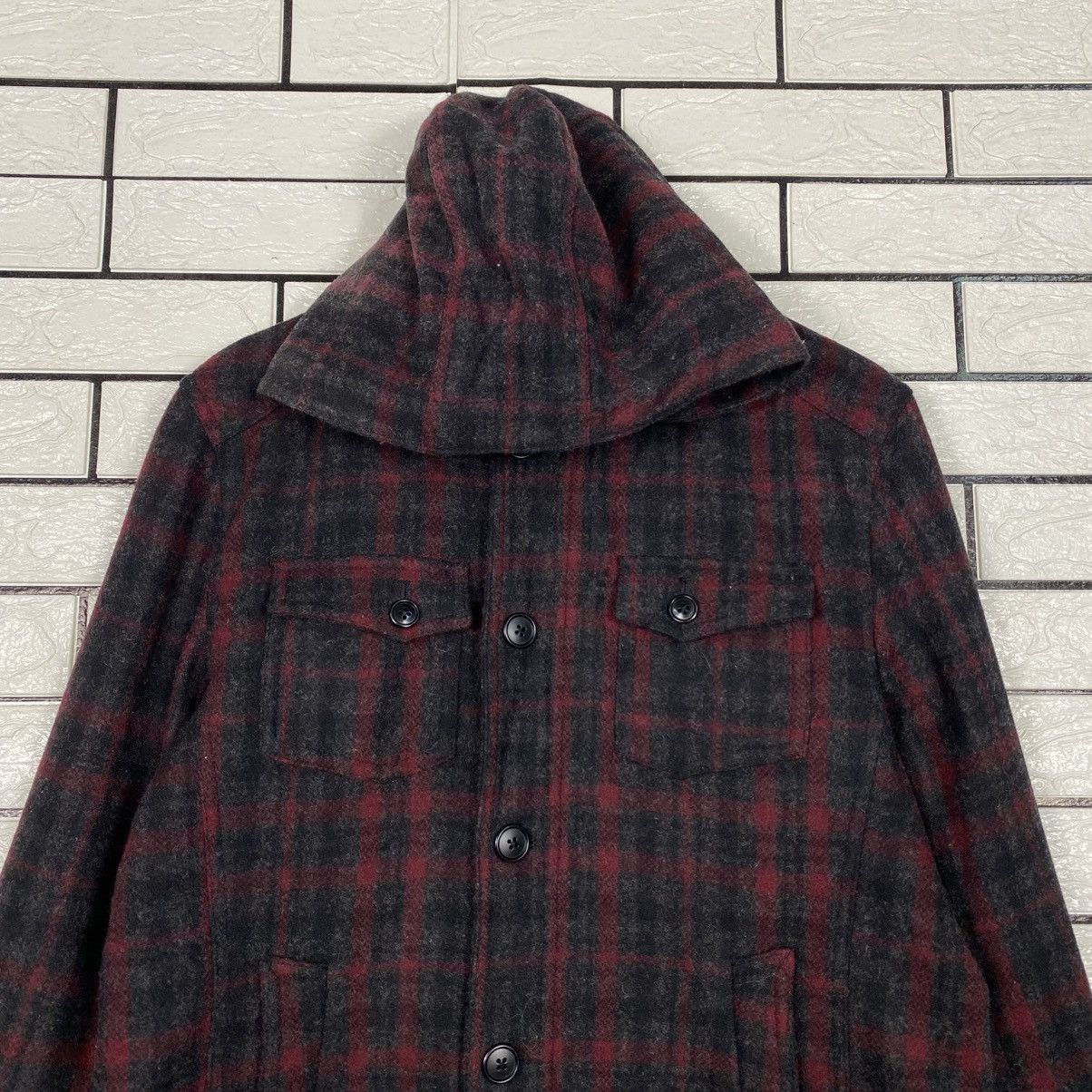 Japanese Brand 📌Vintage Wool Bomber Jacket Male & Co Tartan Issey Miyake Size US L / EU 52-54 / 3 - 4 Thumbnail