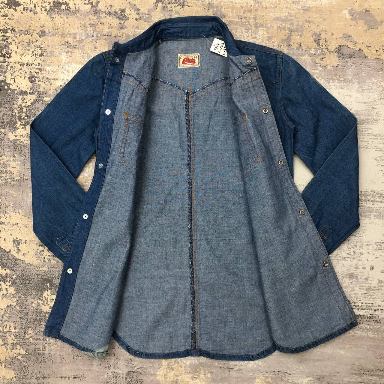 Edwin × Vintage Y374 VTG EDWIN WESTERN DENIM JACKET Size US XS / EU 42 / 0 - 4 Thumbnail