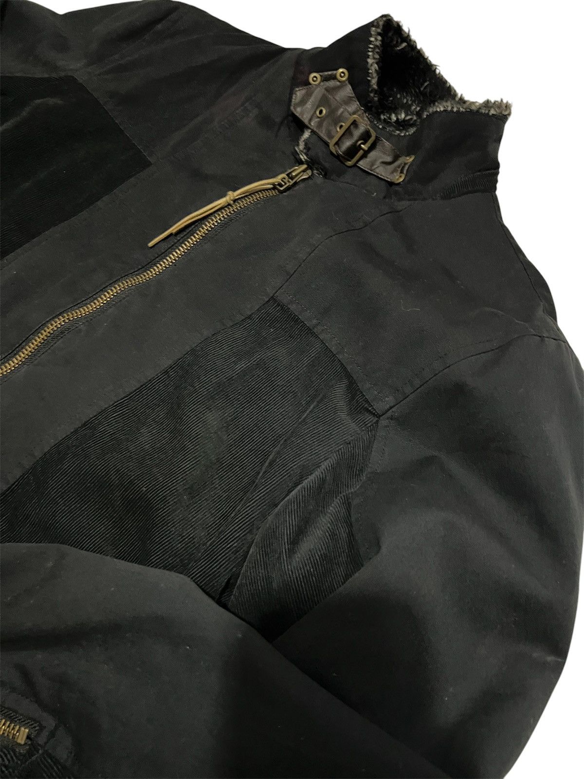 Japanese Brand NST Crazy Fur Corduroy Bondage Rider Jacket Size US L / EU 52-54 / 3 - 5 Thumbnail