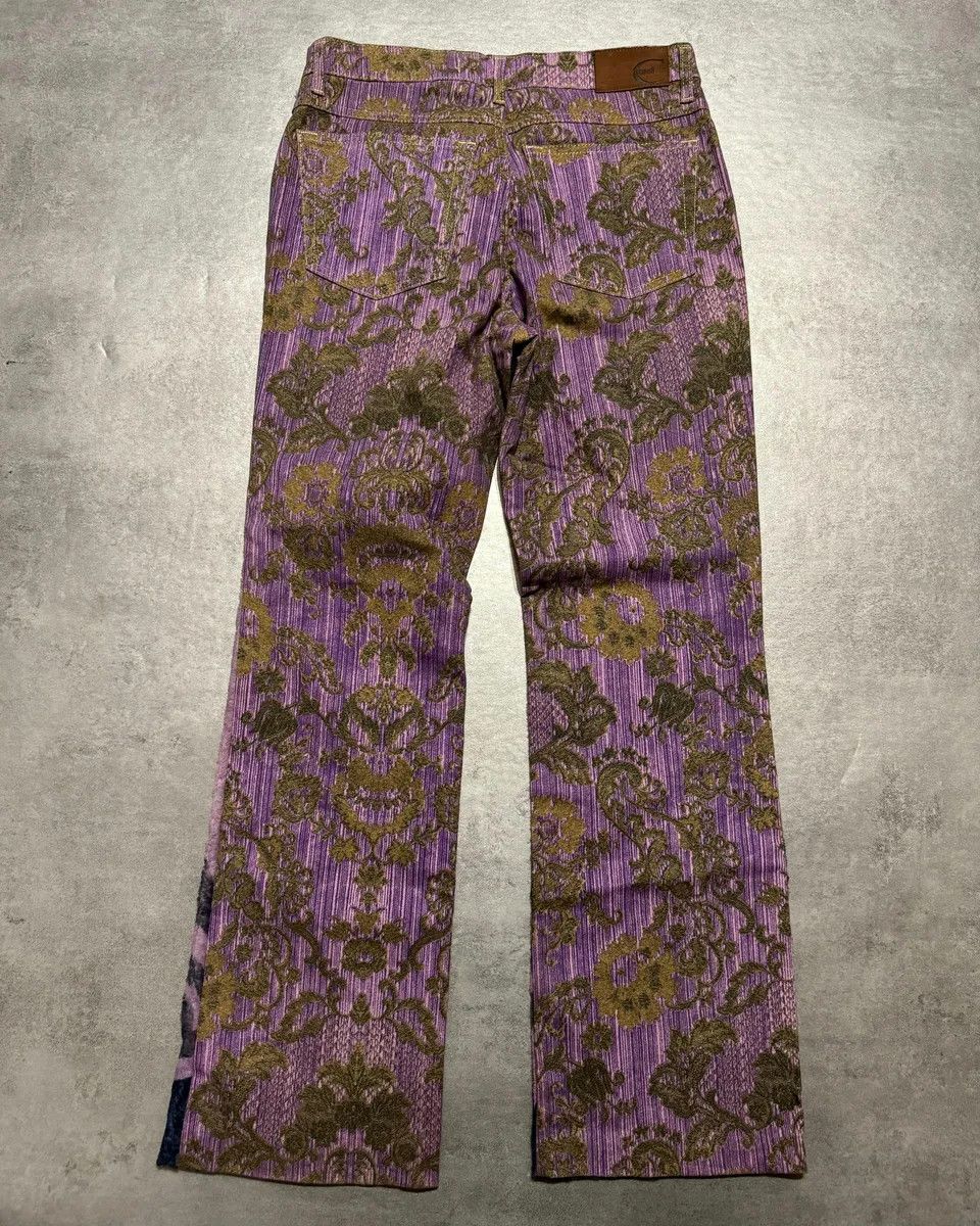 Just Cavalli SS2005 Cavalli Mountain Peninsula Purple Relaxed Pants Size 26" / US 2 / IT 38 - 6 Thumbnail