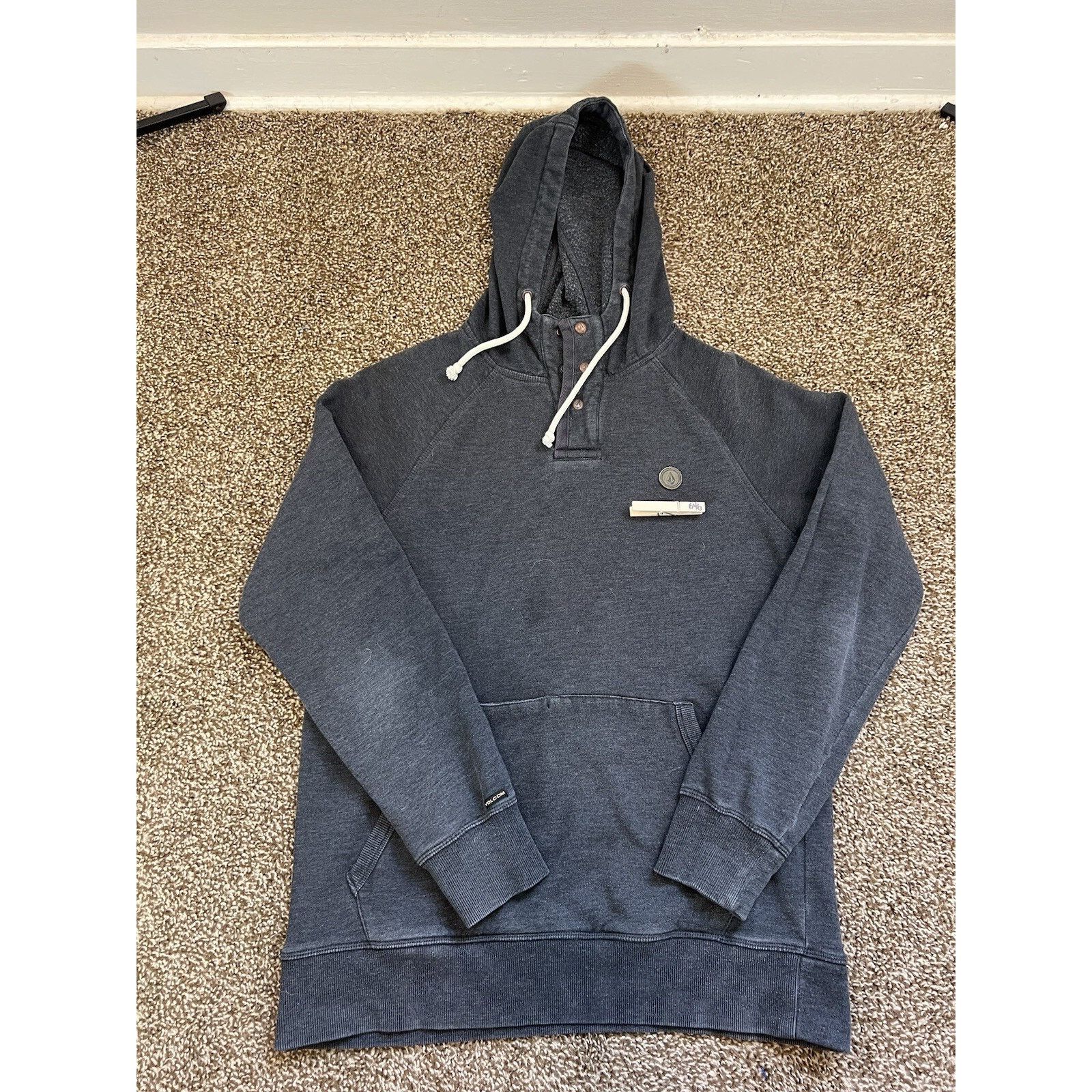 Volcom Vintage Volcom Stone Dark Heather Gray Hoodie MD Size US M / EU 48-50 / 2 - 1 Thumbnail