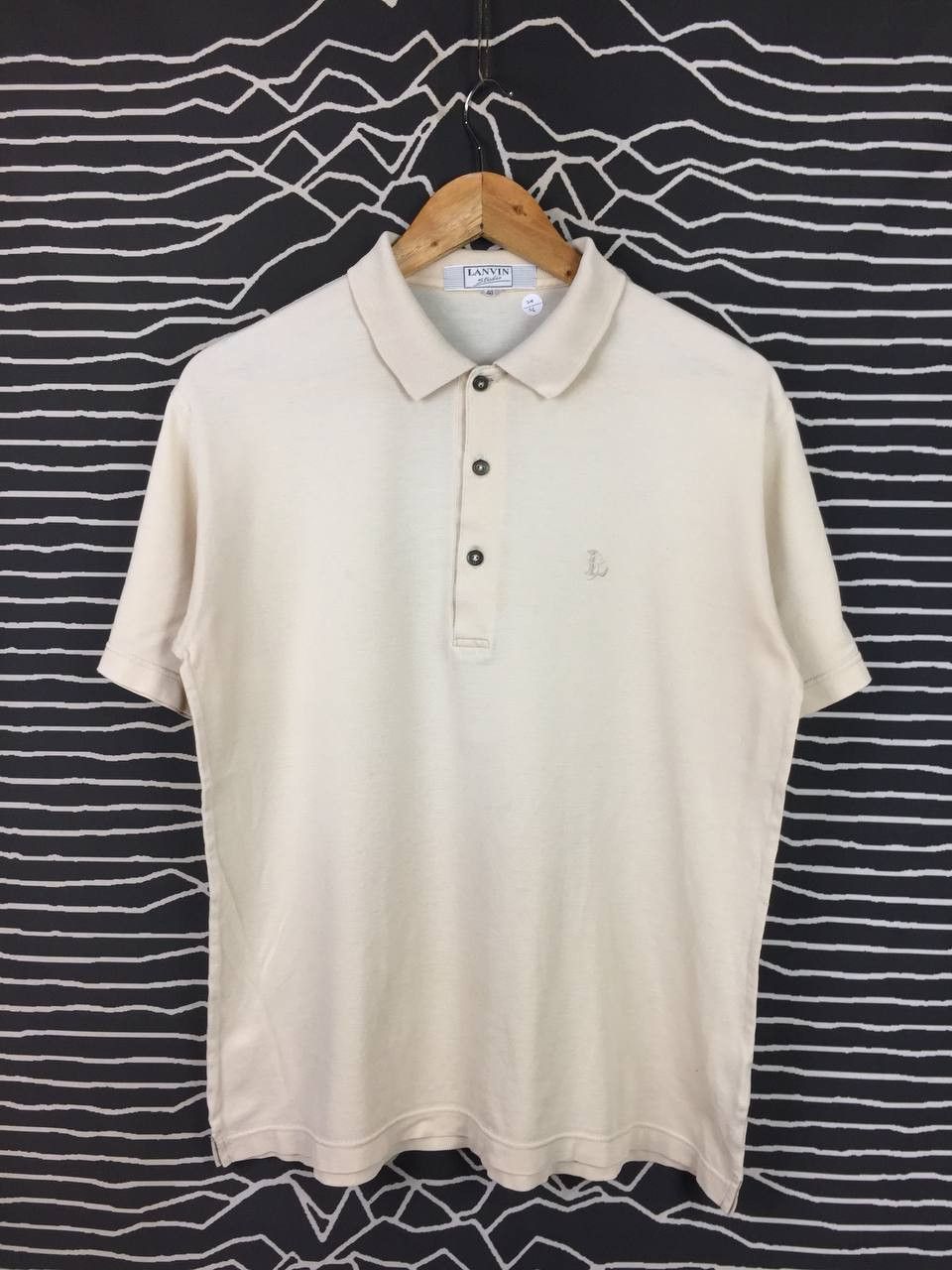 Lanvin Lanvin Studio Embroidered Logo Polo Shirt Size 48 Size US M / EU 48-50 / 2 - 1 Thumbnail