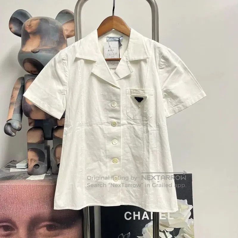 Prada Prada White Short-Sleeve Men's Shirt. Size US M / EU 48-50 / 2 - 1 Thumbnail