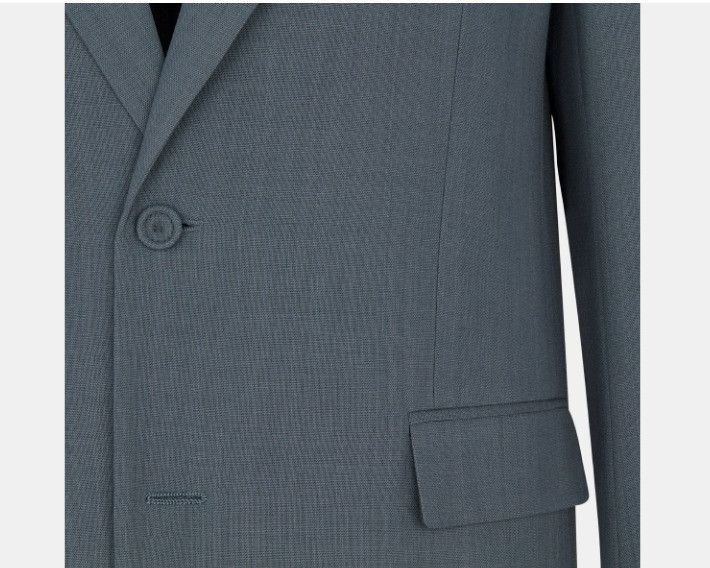 Dior o1w1db11224 Two-Button Bar Jacket in Blue Size US M / EU 48-50 / 2 - 3 Thumbnail