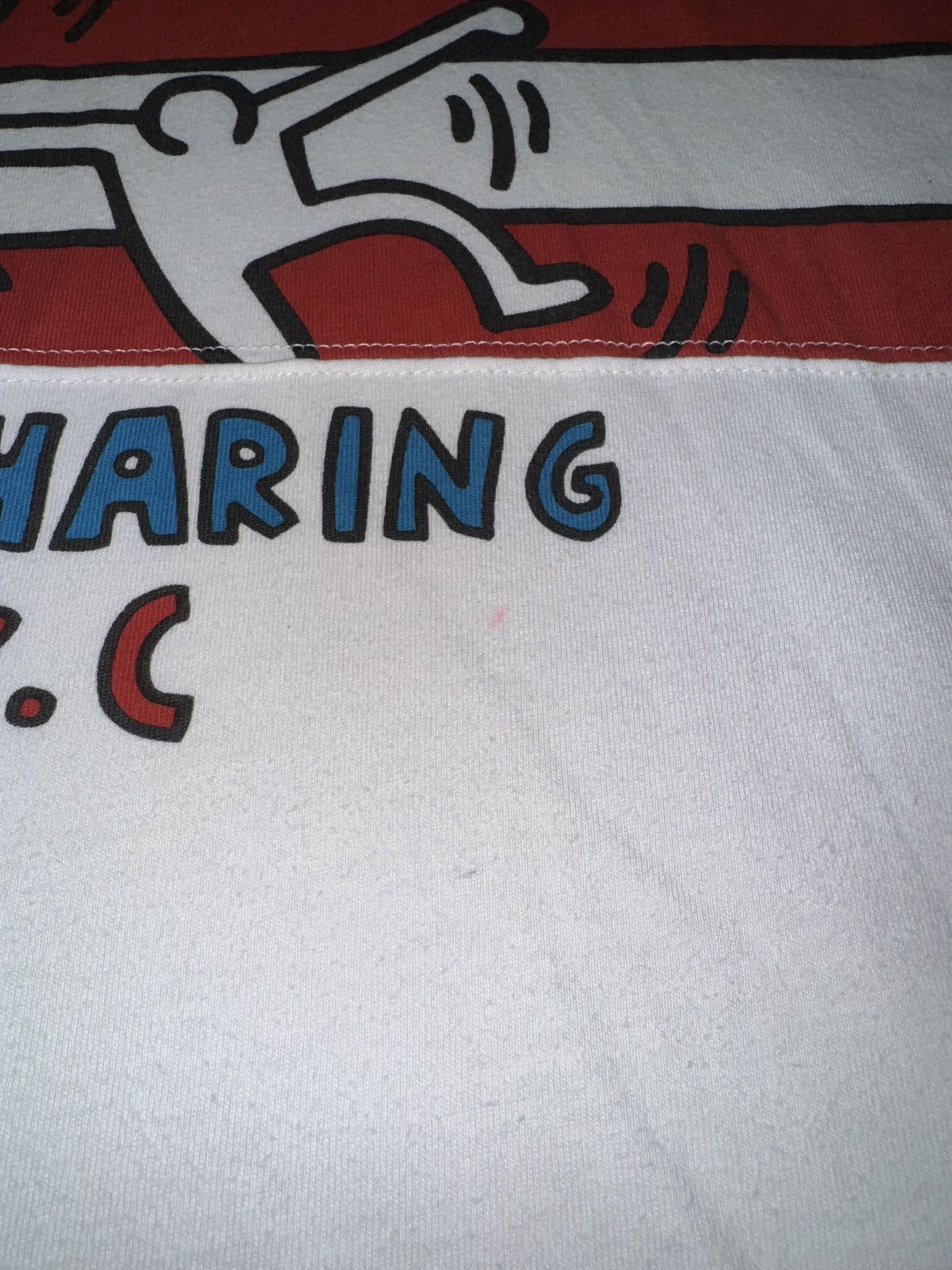 Keith Haring × Vintage Vintage Keith Hiring Overprint T shirt Size US L / EU 52-54 / 3 - 3 Thumbnail