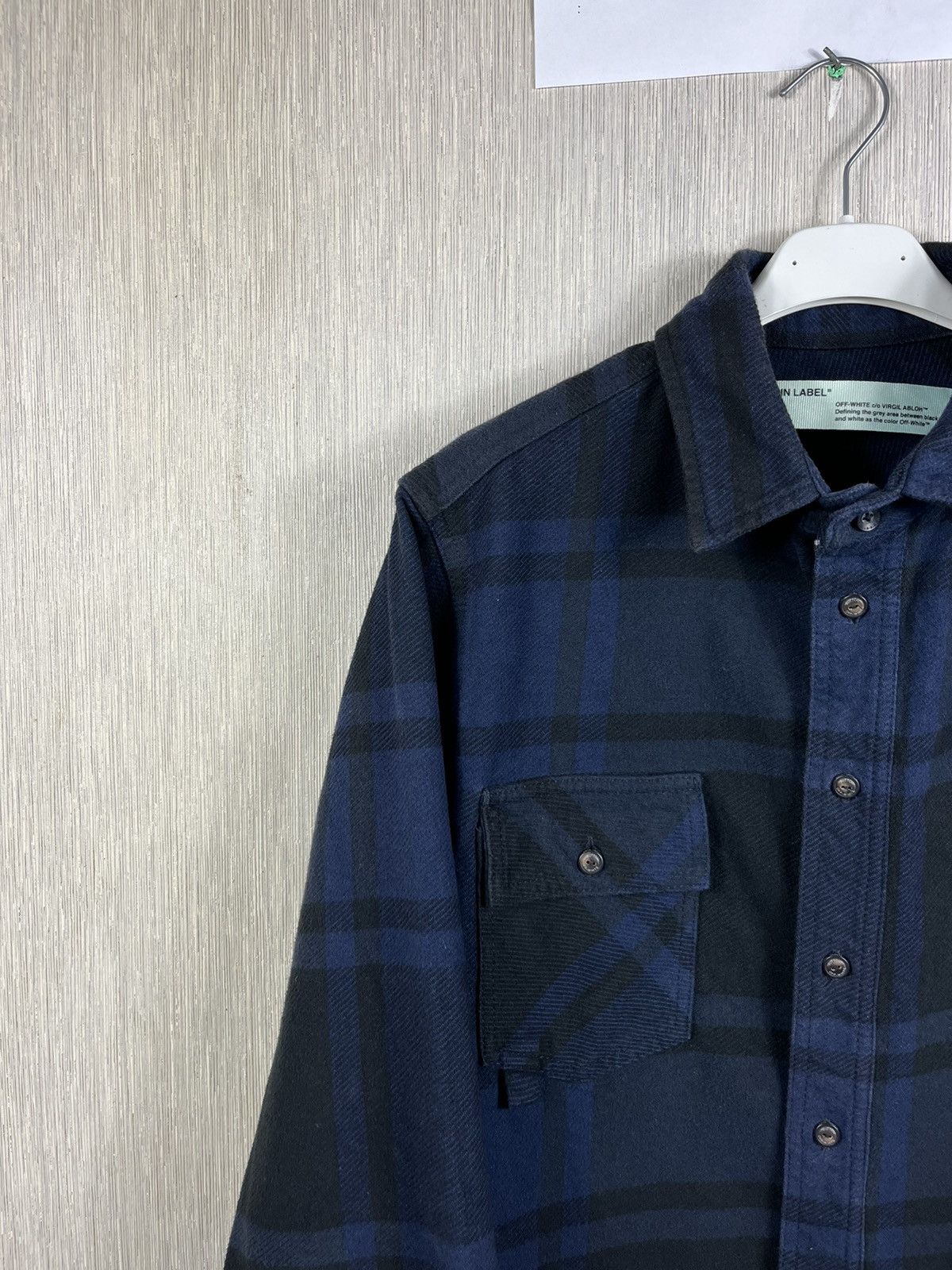 Off-White Off-White Virgil Abloh flannel shirt jacket arrows pink logo Size US S / EU 44-46 / 1 - 7 Thumbnail