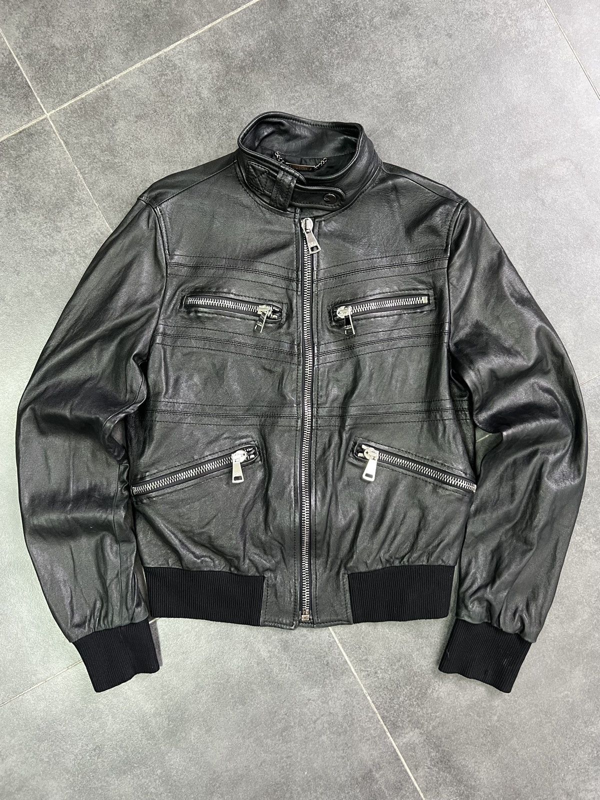 Dolce & Gabbana Dolce Gabbana avant Garde vintage leather zippers jacket Size US S / EU 44-46 / 1 - 2 Thumbnail