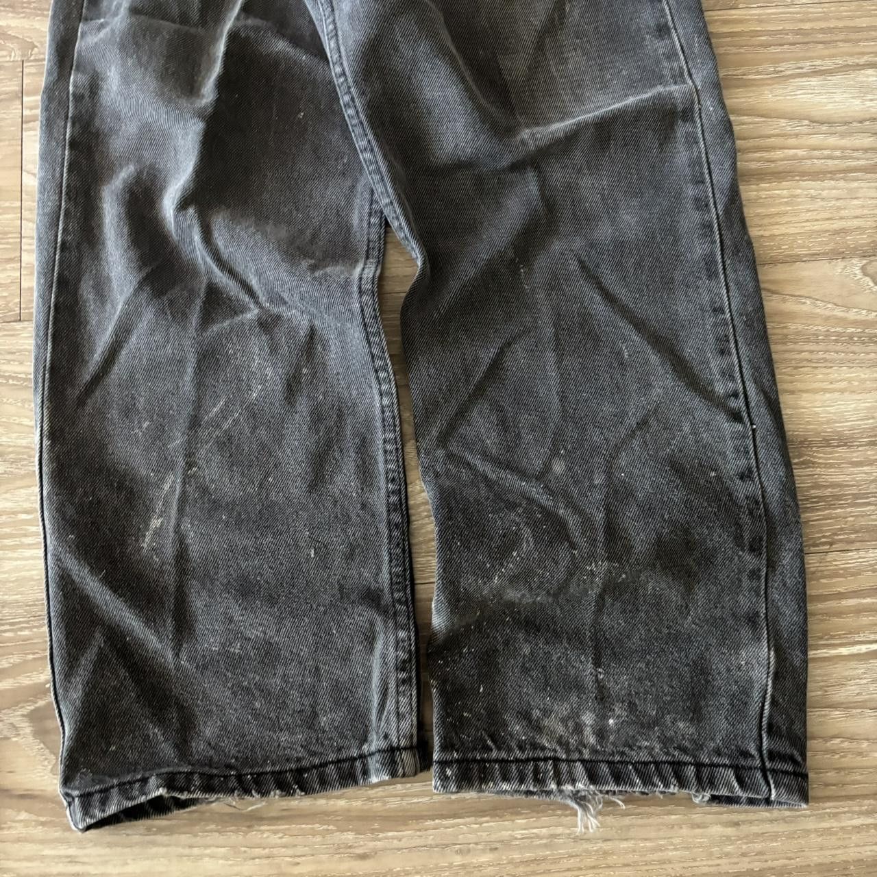 Vintage Crazy Vintage Y2K/2000s Grunge Faded Black Denim Jeans! 34x27 Size US 34 / EU 50 - 5 Thumbnail