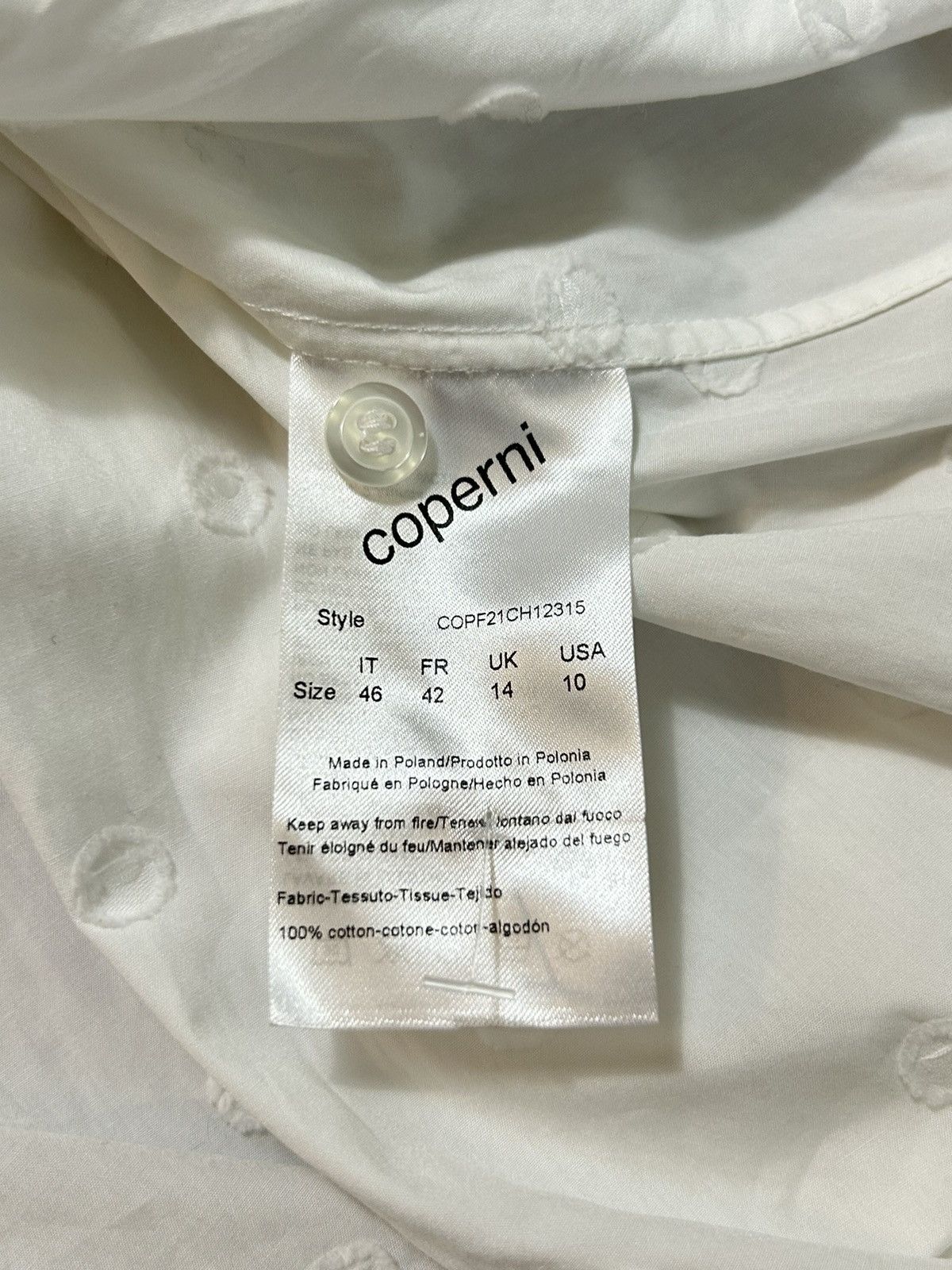 Coperni Gathered Cinched Full Zip top Size M / US 6-8 / IT 42-44 - 5 Thumbnail