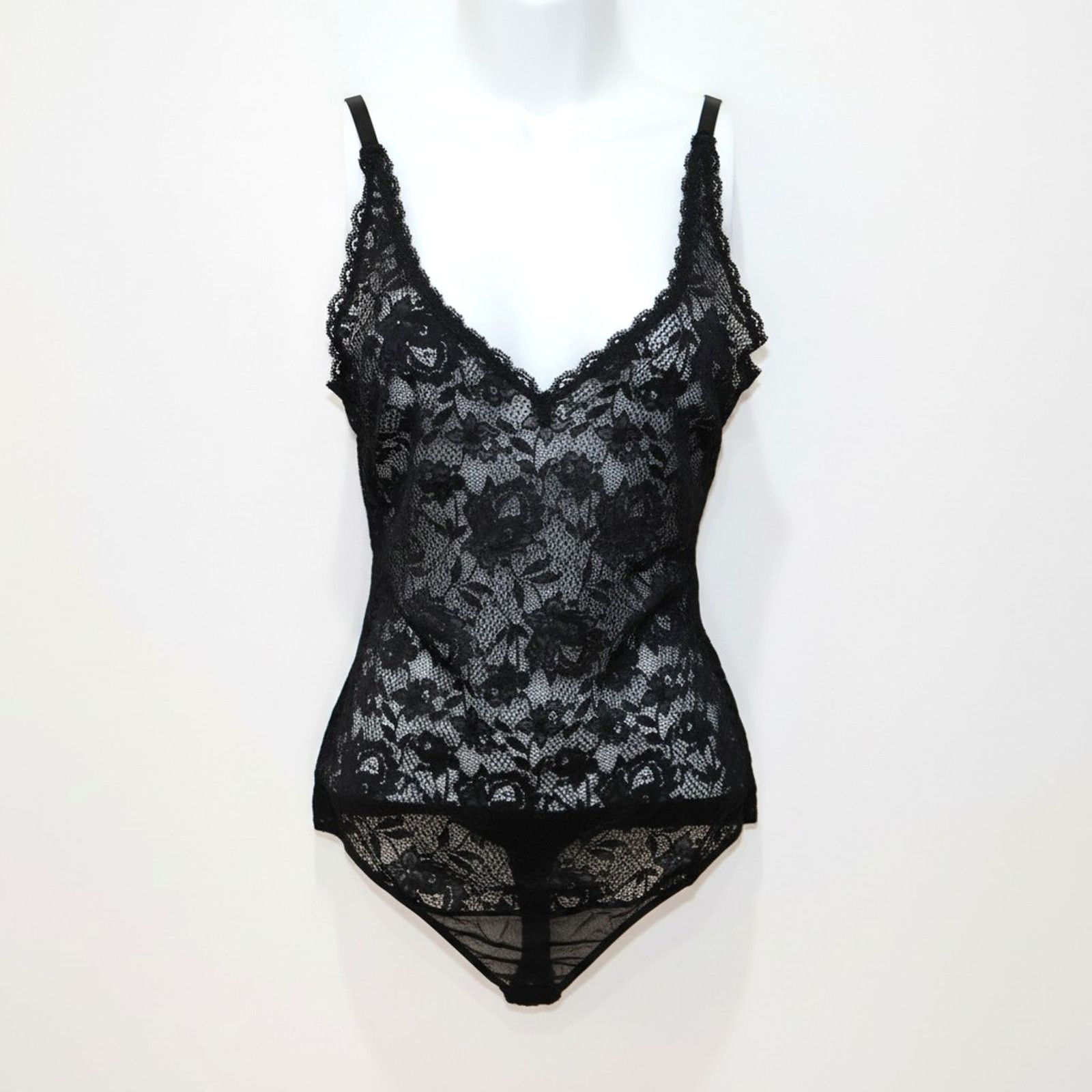 Cosabella NWT COSABELLA Black Floral Lace Bodysuit Lingerie Top Size L Size L / US 10 / IT 46 - 2 Thumbnail