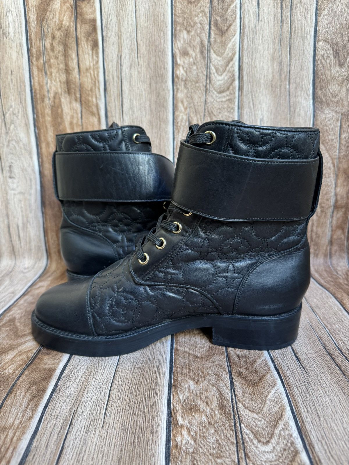Louis Vuitton Wonderland embossed monogram boots Size US 7 / IT 37 - 9 Thumbnail