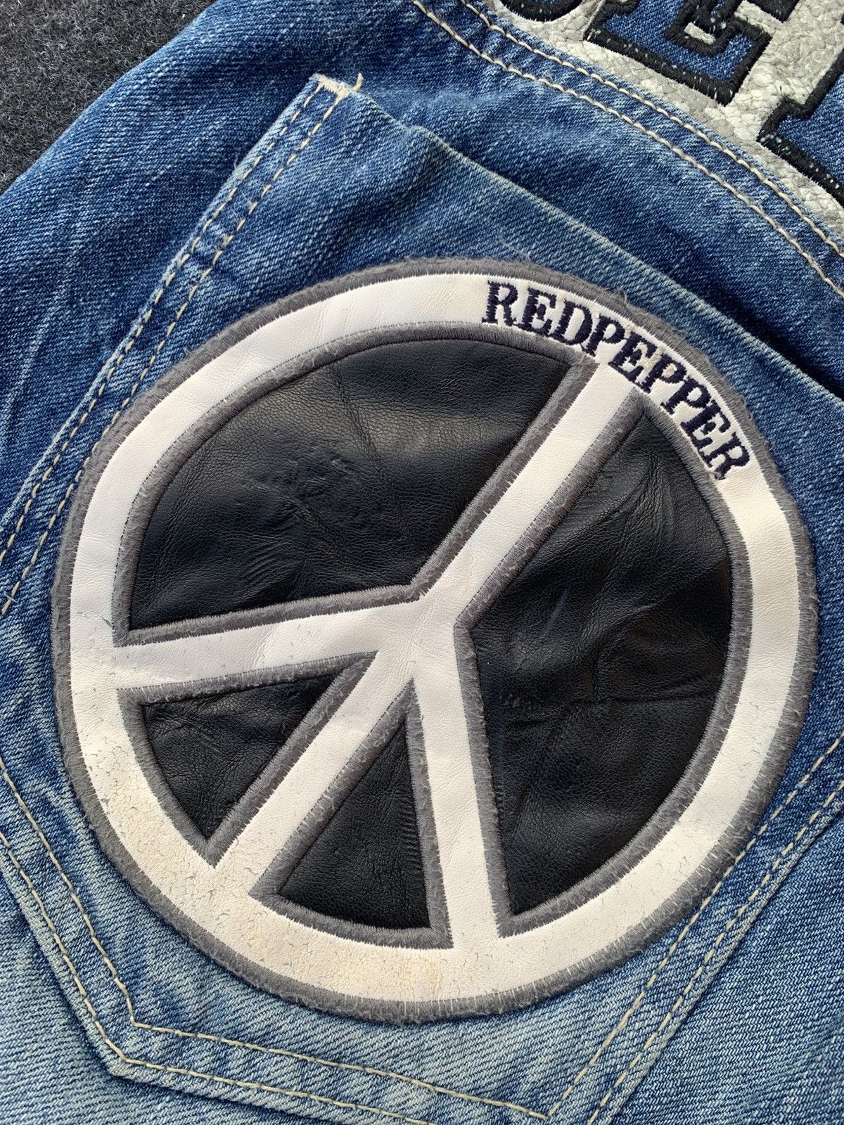 Japanese Brand Red Pepper Japan Street Denim💥 Size US 34 / EU 50 - 5 Thumbnail