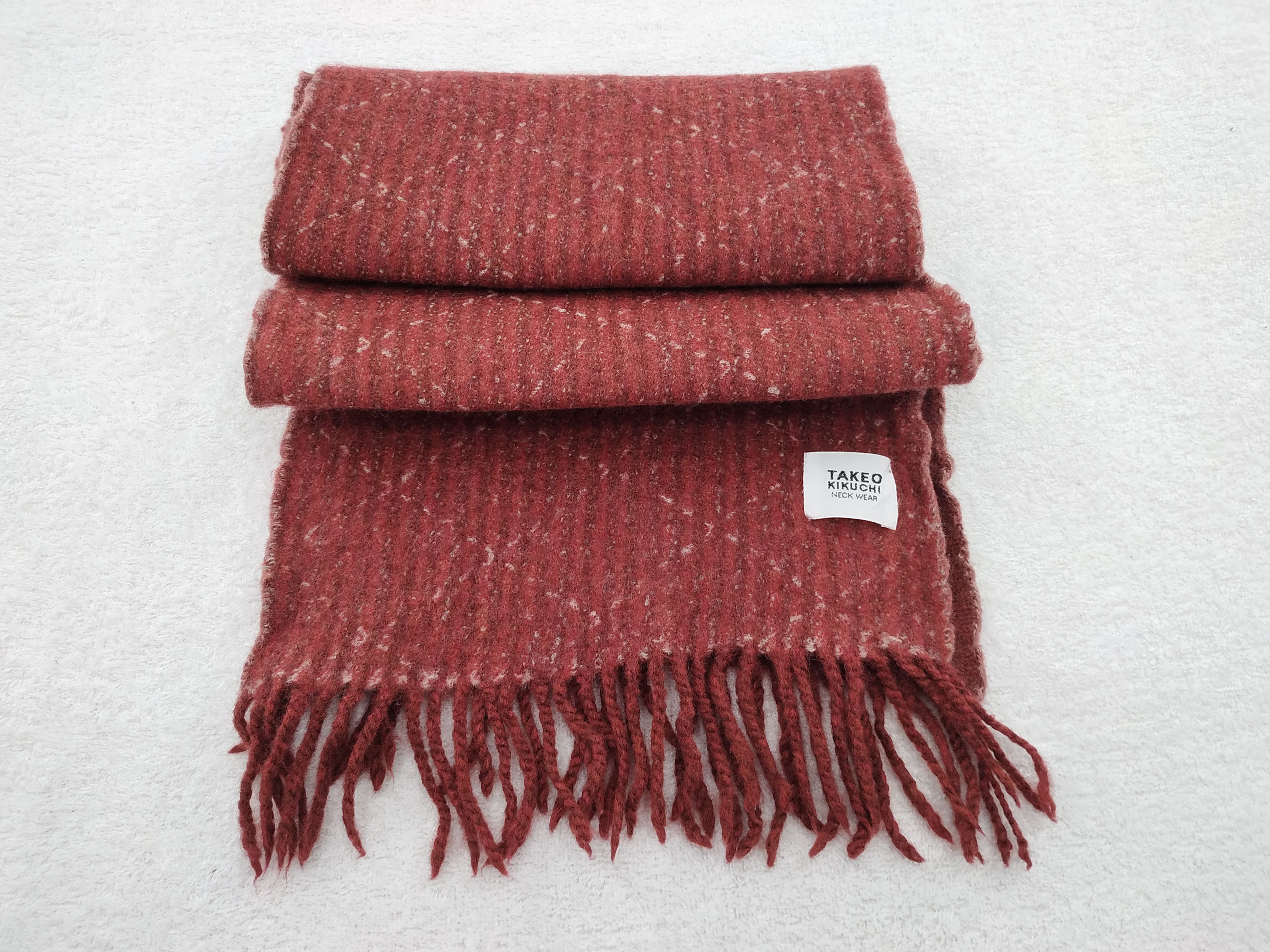Takeo Kikuchi Vintage Takeo Kikuchi Wool Scarf/Muffler/Neckwear MF039 Size ONE SIZE - 2 Thumbnail