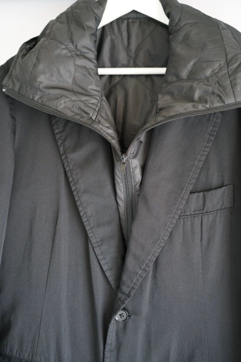 Yohji Yamamoto Yohji Yamamoto Yohji Yamamoto Hooded Two-in-One Jacket Size US S / EU 44-46 / 1 - 5 Thumbnail