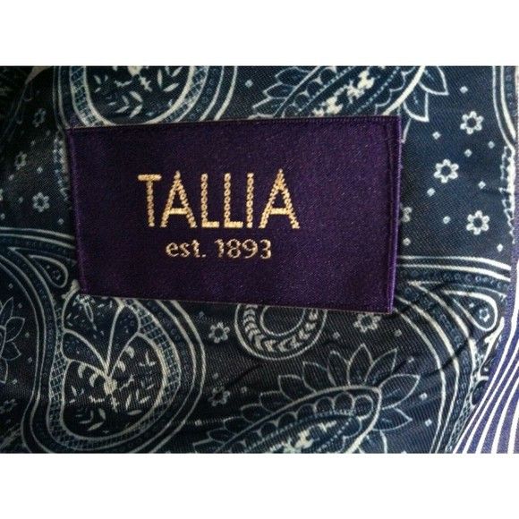 Tallia TALLIA MEN'S NEW BLUE 100%COTTON SPORT JACKET BLAZER SIZE: S Size US S / EU 44-46 / 1 - 4 Thumbnail