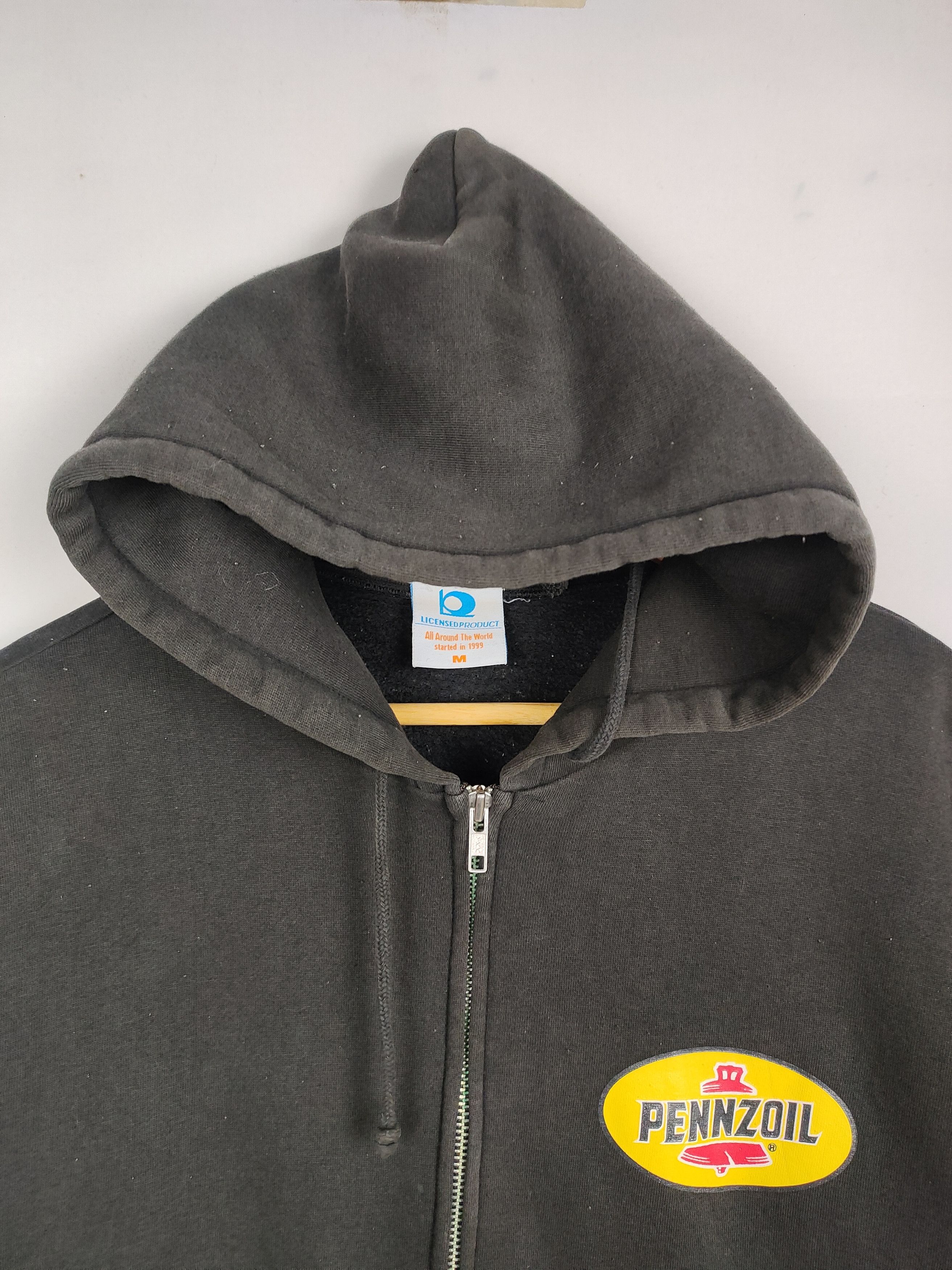 Vintage Vintage Pennzoil Zipper Hoodie Sweatshirt Size US M / EU 48-50 / 2 - 3 Thumbnail