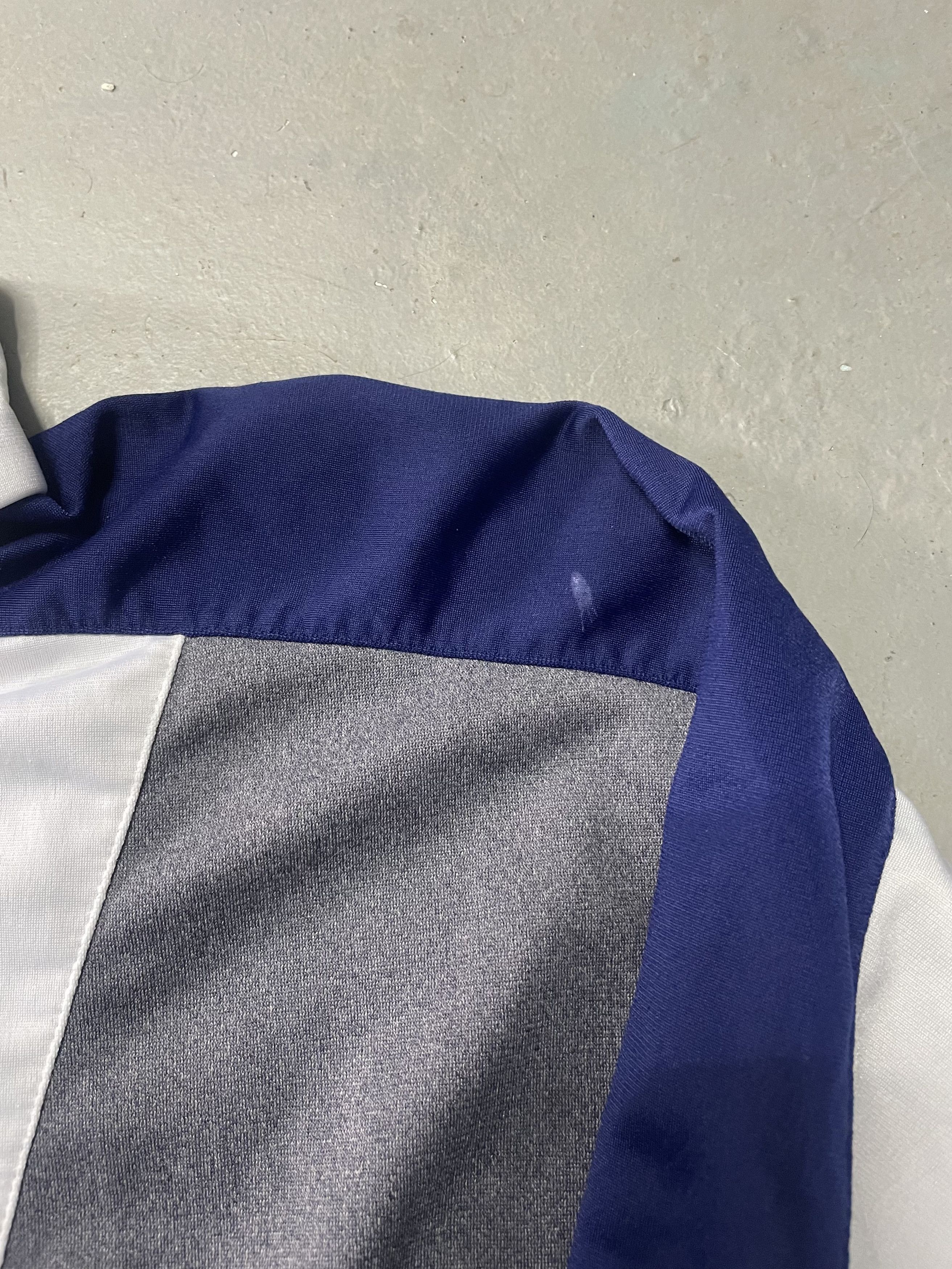 Adidas Vintage Adidas Track Jacket White Blue Grey Size US M / EU 48-50 / 2 - 3 Thumbnail