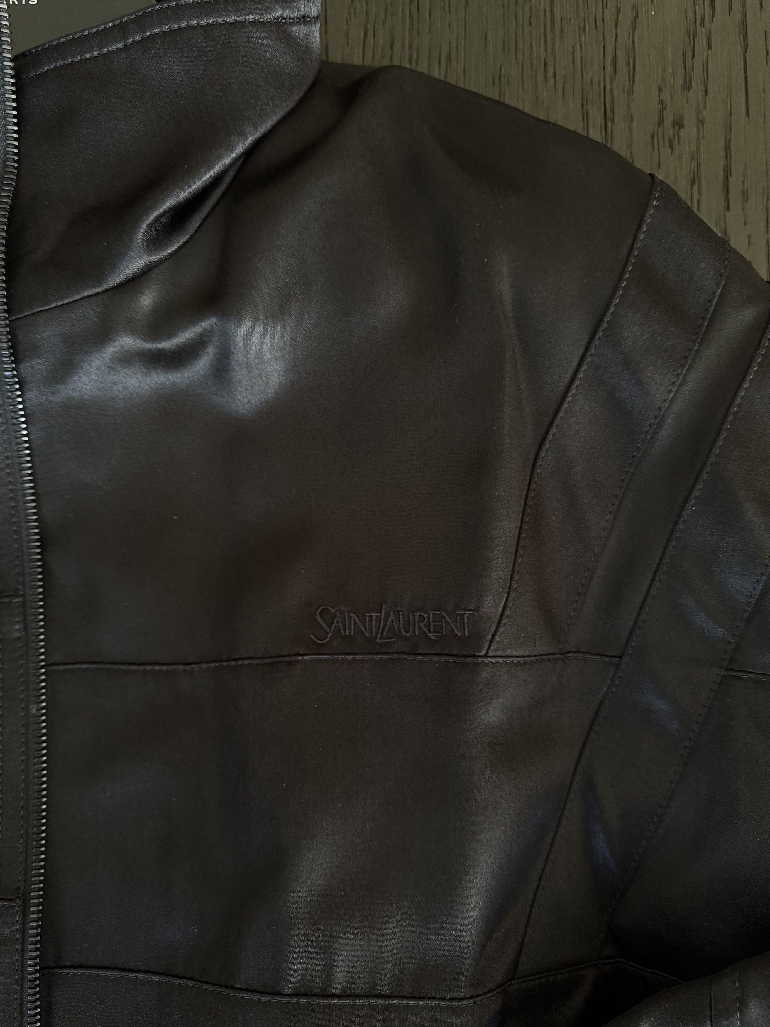 Saint Laurent Paris BLOUSON IN SATIN Size US L / EU 52-54 / 3 - 7 Thumbnail