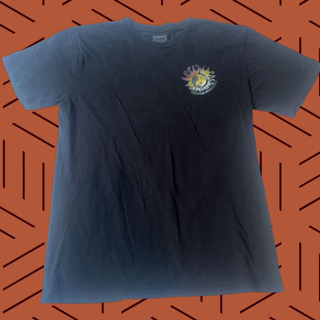 Logo 7 Surfing Cowboys Shirt Adult Large Black Vintage Surfer Logo Malibu Sun Graphic Print 90s Beach USA Men Size US L / EU 52-54 / 3 - 1 Thumbnail