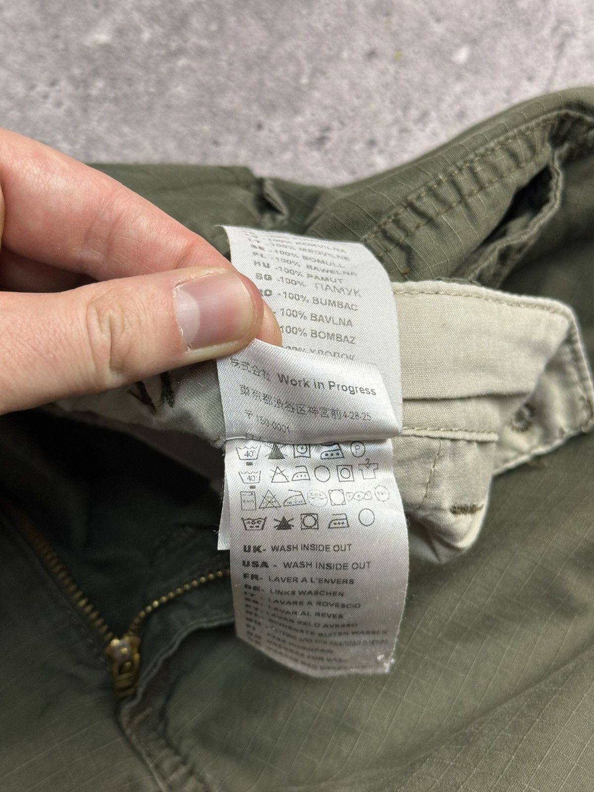 Vintage Carhartt Cargo Distressed Pants Faded Khaki Y2K