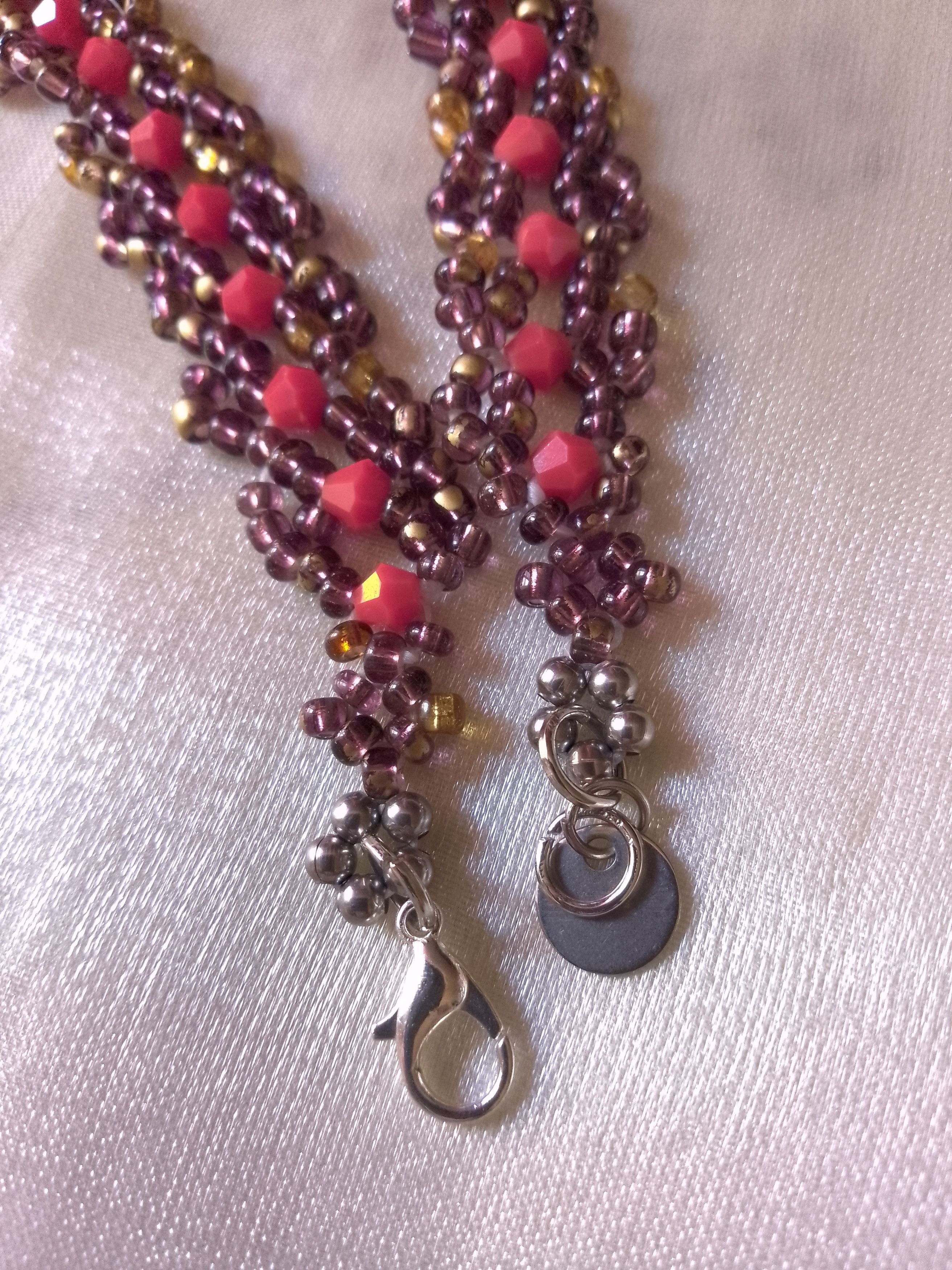 Handmade Long Boho Necklace Mona Lisa pendant natural gemstones Size ONE SIZE - 8 Thumbnail