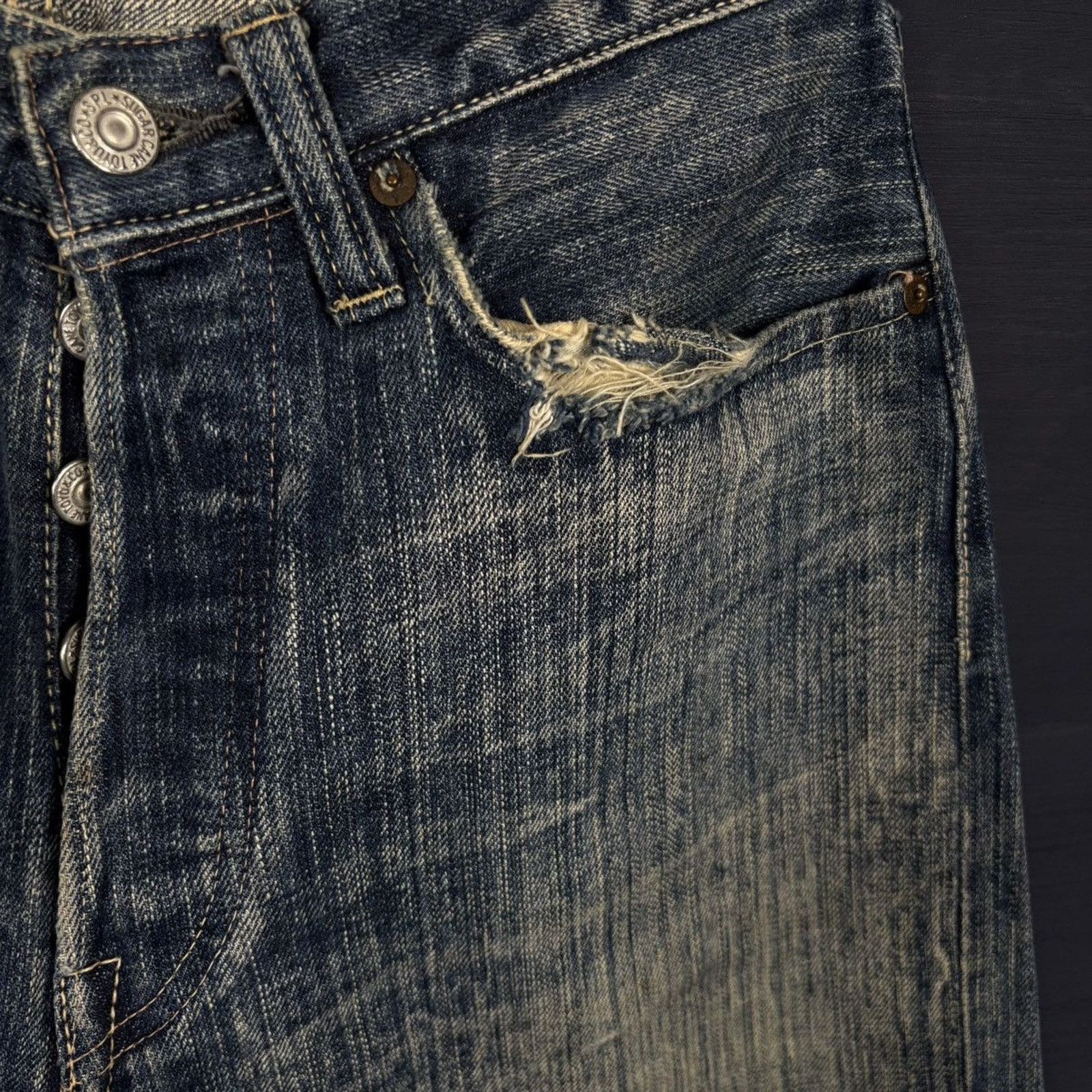 Harley Davidson × Japanese Brand × Vintage 🇯🇵SUGAR CANE ALOHA DENIM Size US 30 / EU 46 - 3 Thumbnail