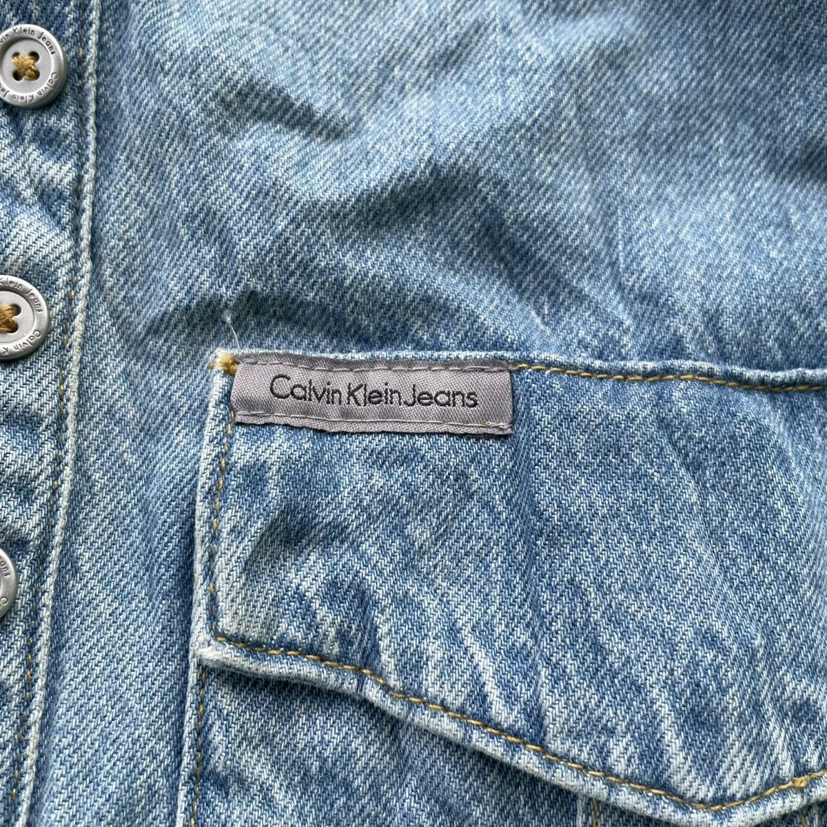 Calvin Klein Calvin Klein Mini Dress Short Slevee Shirt Jeans Size S / US 4 / IT 40 - 5 Thumbnail