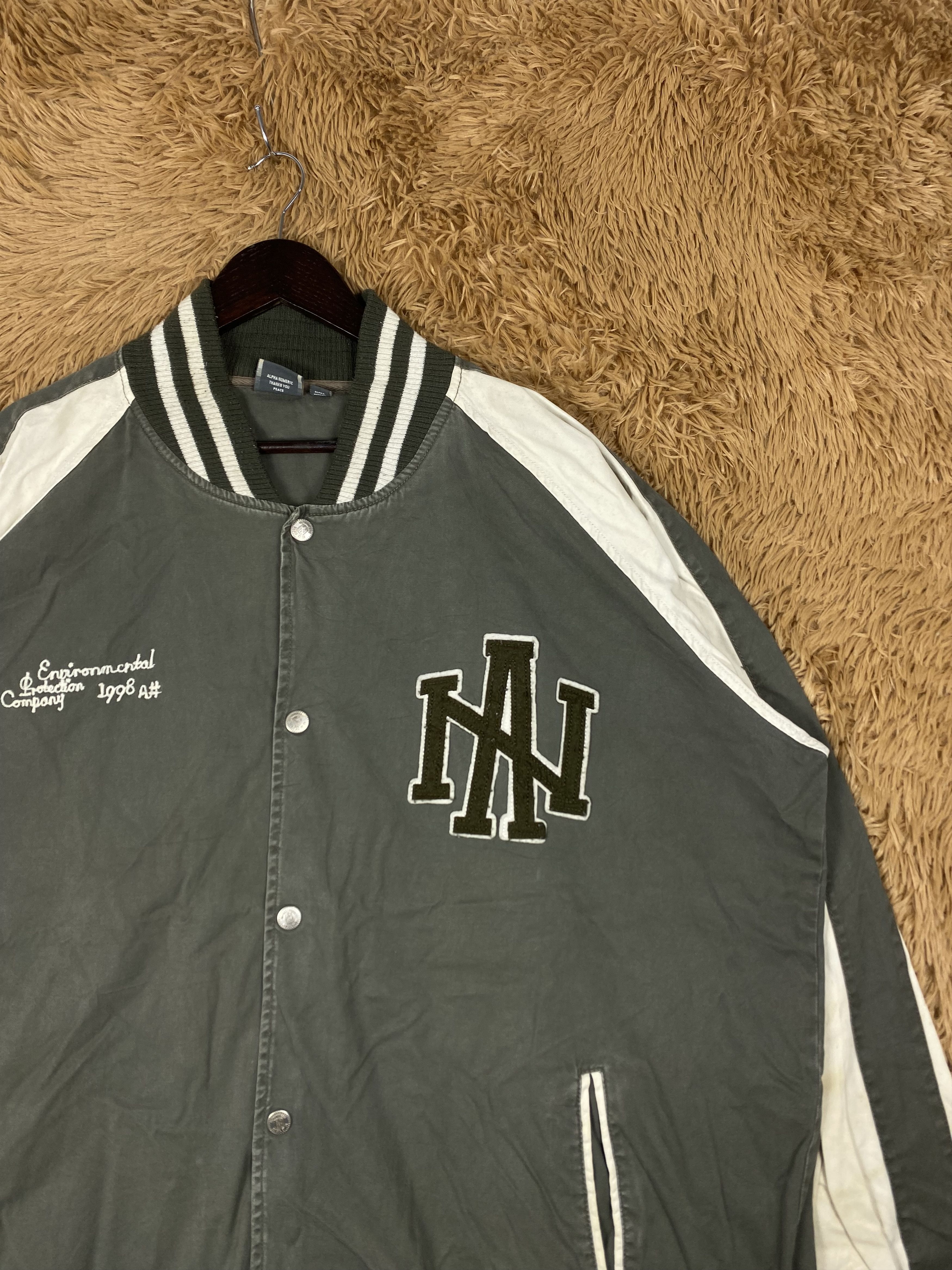 Alphanumeric Vintage Alphanumeric Varsity Jacket DJ0906 Size US XXL / EU 58 / 5 - 3 Thumbnail