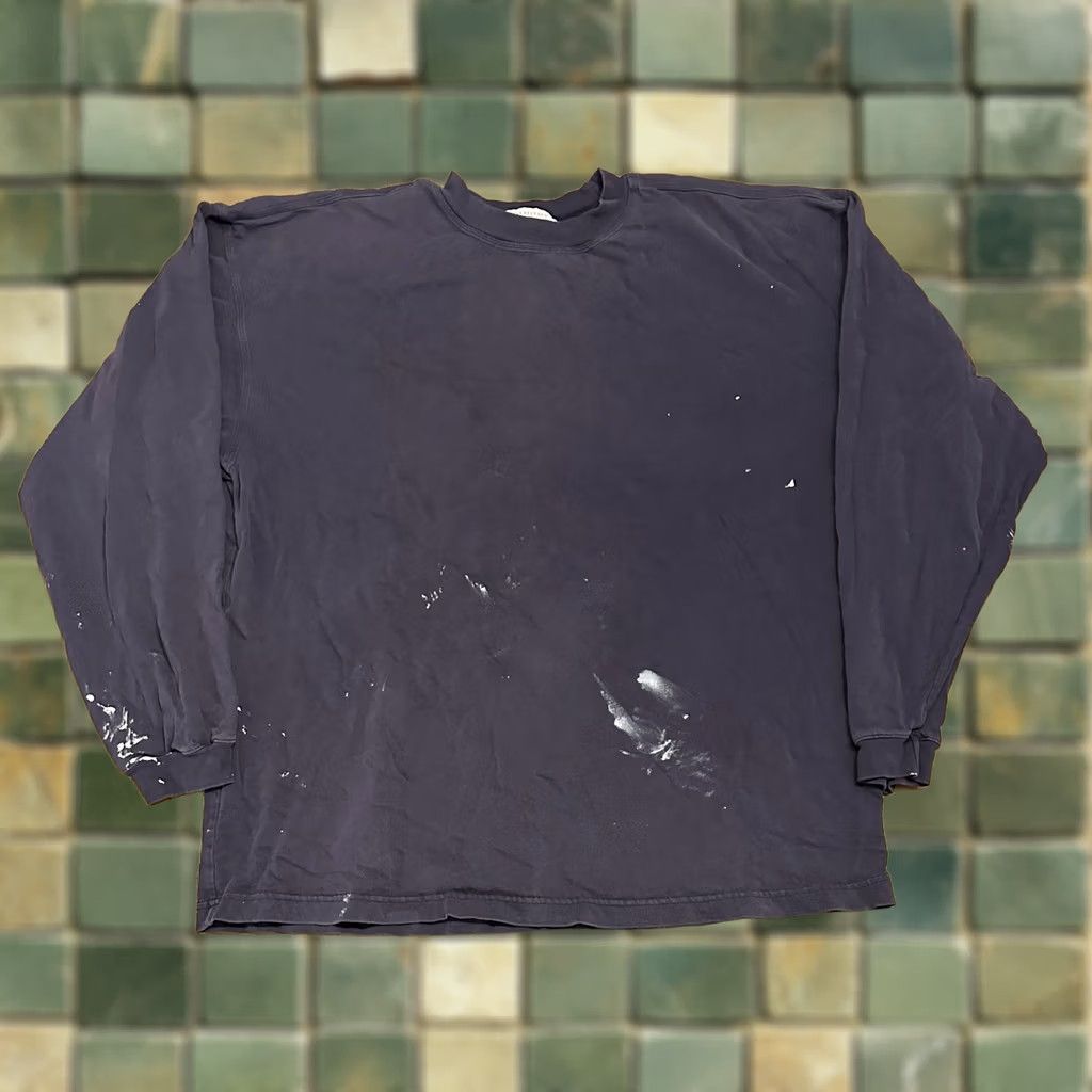 Banana Republic VINTAGE Banana Republic Long Sleeve Shirt Navy Blue Paint Splatter 80s 90s M Mens Size US M / EU 48-50 / 2 - 1 Thumbnail