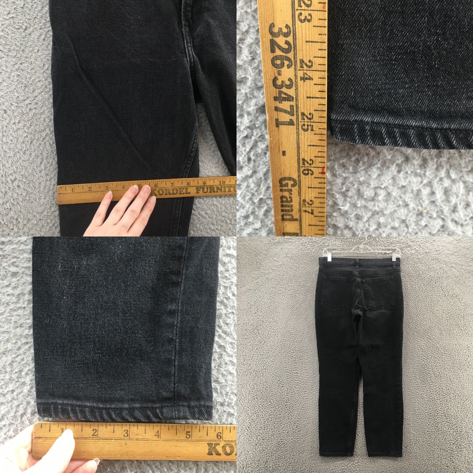 Abercrombie & Fitch Abercrombie & Fitch Skinny Jeans Womens High Rise Black Denim 30x25 Size 28" / US 6 / IT 42 - 8 Thumbnail