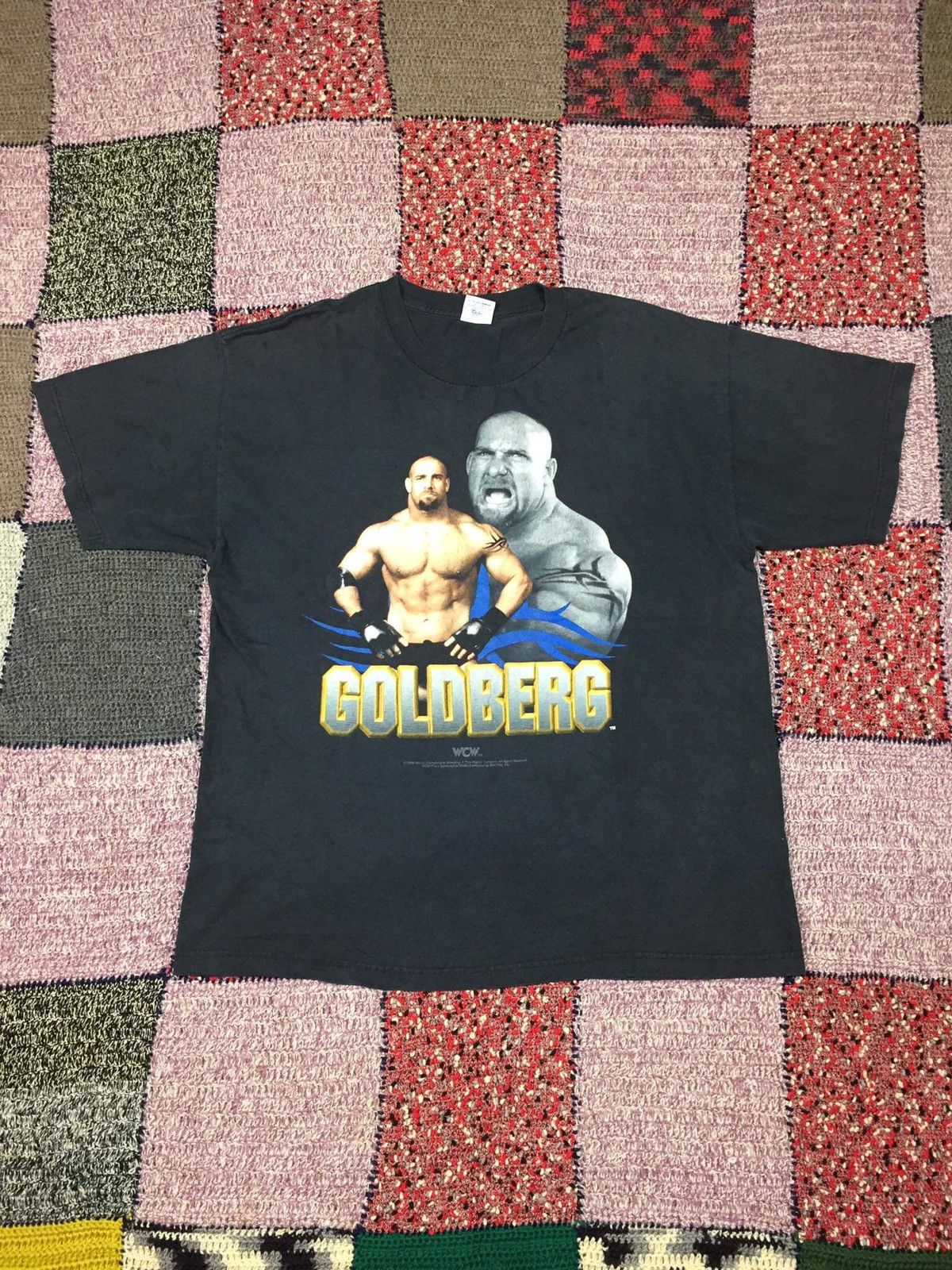 Vintage Vintage 1998 Goldberg World Championship Wrestling T-Shirt Size US XL / EU 56 / 4 - 1 Thumbnail