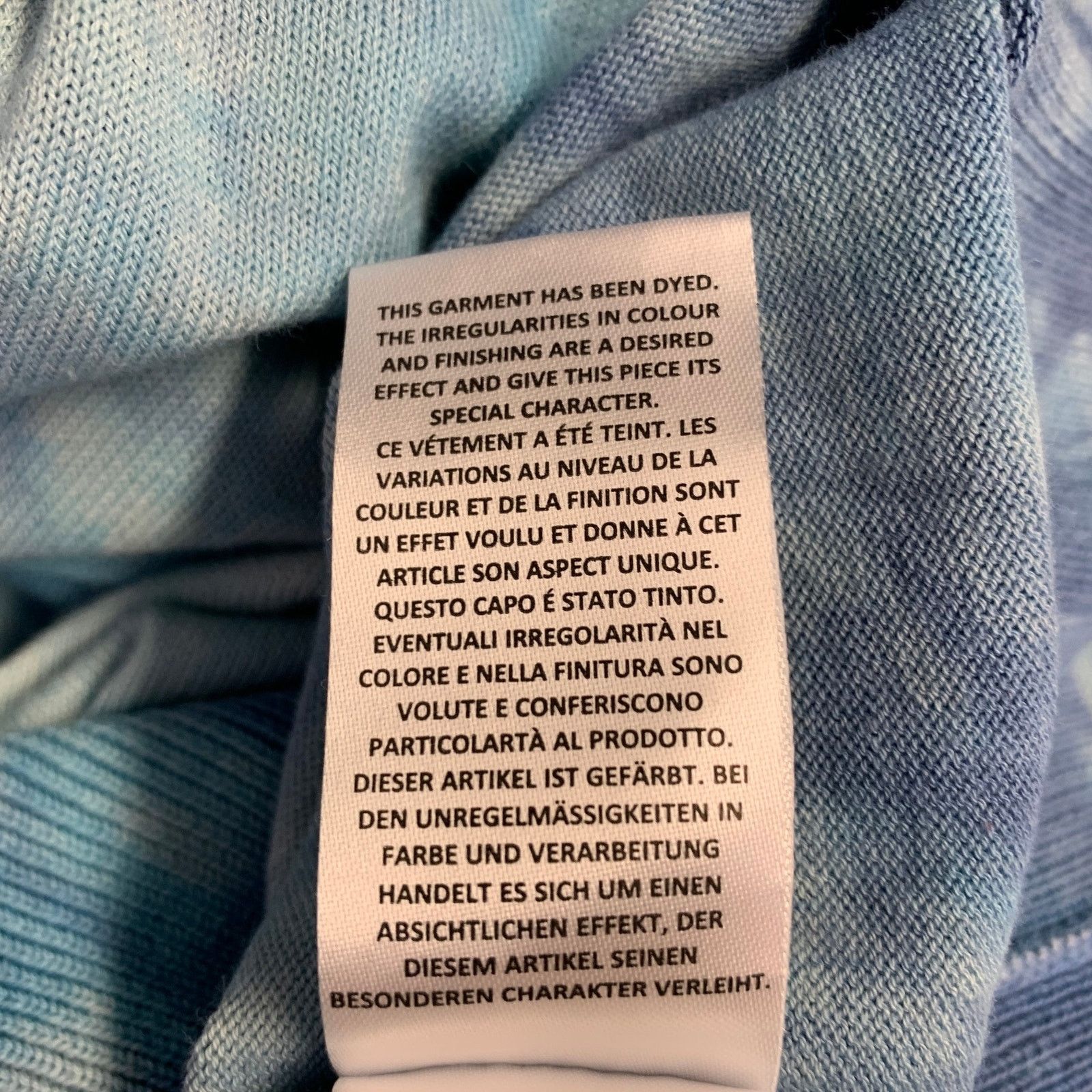Paul Smith Size L Blue Tie Dye Cotton Crew Neck Pullover Size US L / EU 52-54 / 3 - 6 Thumbnail