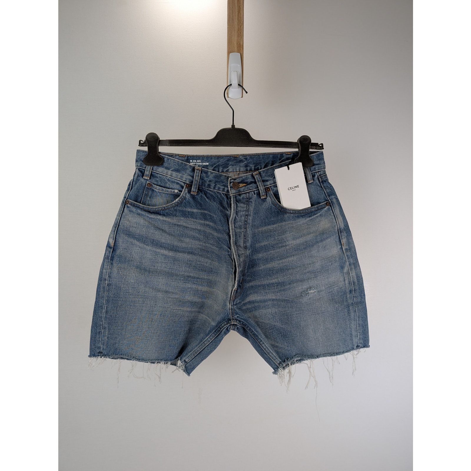 Celine o1rshd1 Denim Shorts in Blue Size US 30 / EU 46 - 7 Thumbnail