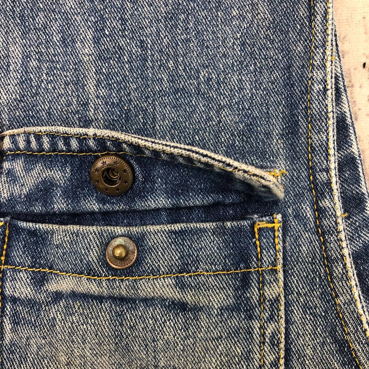 Japanese Brand × Vintage Y548 VTG DISTRESSED FUJI MARK DENIM VESTS Size US M / EU 48-50 / 2 - 6 Thumbnail