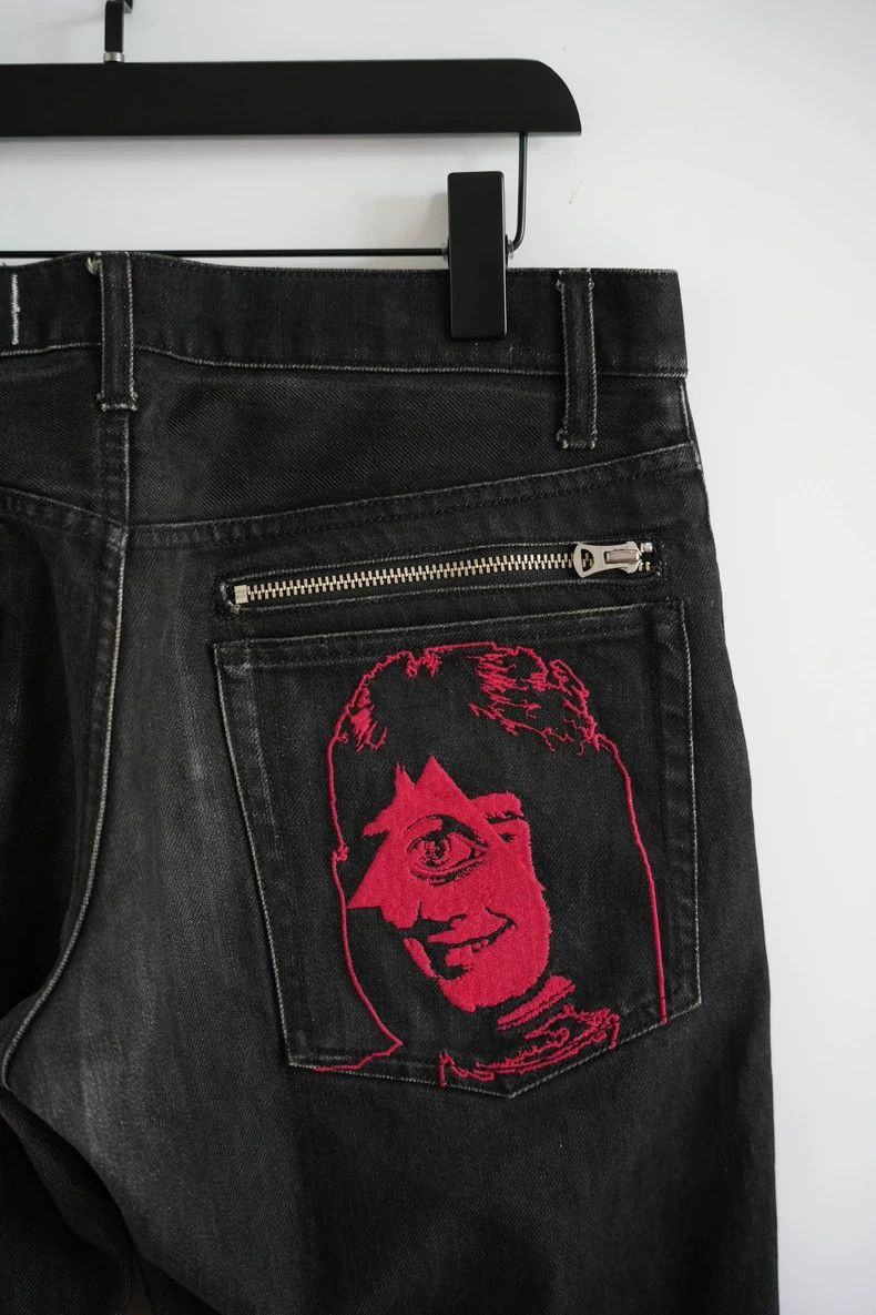 Undercover Undercover size m 06 SS Zip Embroidered Black Jeans Size US 28 / EU 44 - 3 Thumbnail