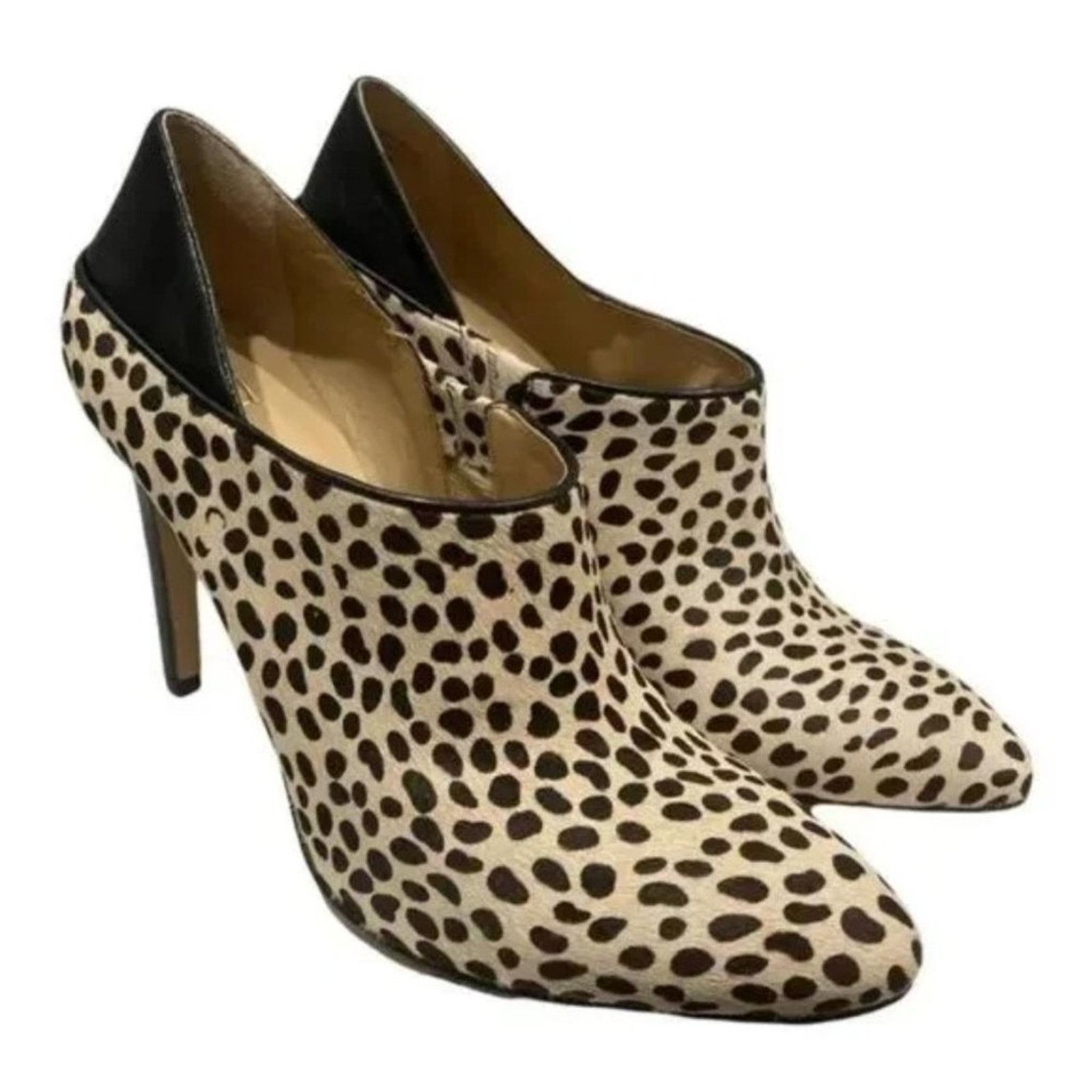 Ann Taylor ANN TAYLOR Animal Print Lianna Pointy Shootie Ankle Boots Size US 8.5 / IT 38.5 - 2 Thumbnail
