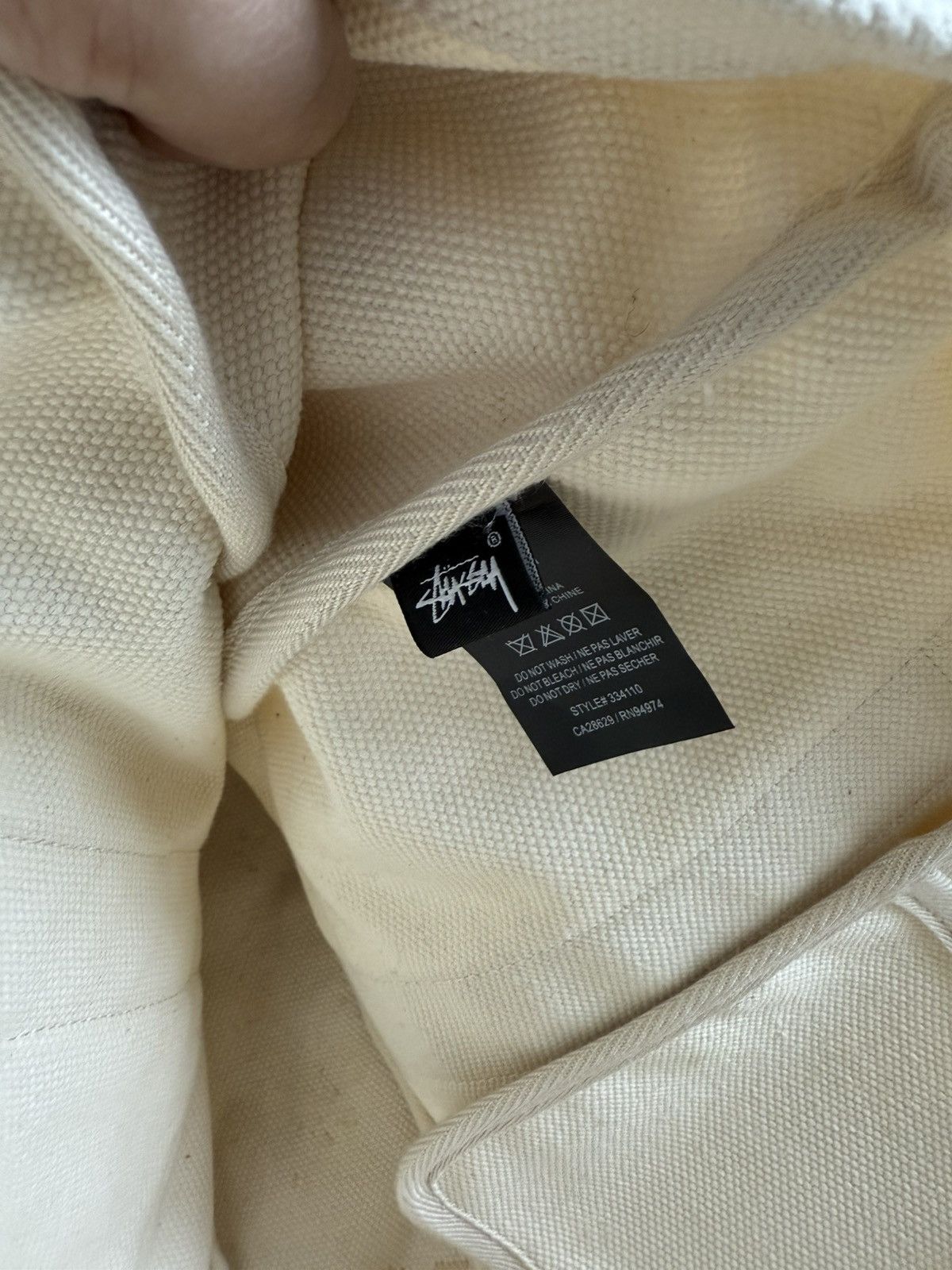 CDG by Comme des Garcons × Comme des Garcons × Stussy Stussy CDG Canvas Tote Bag Size ONE SIZE - 6 Thumbnail