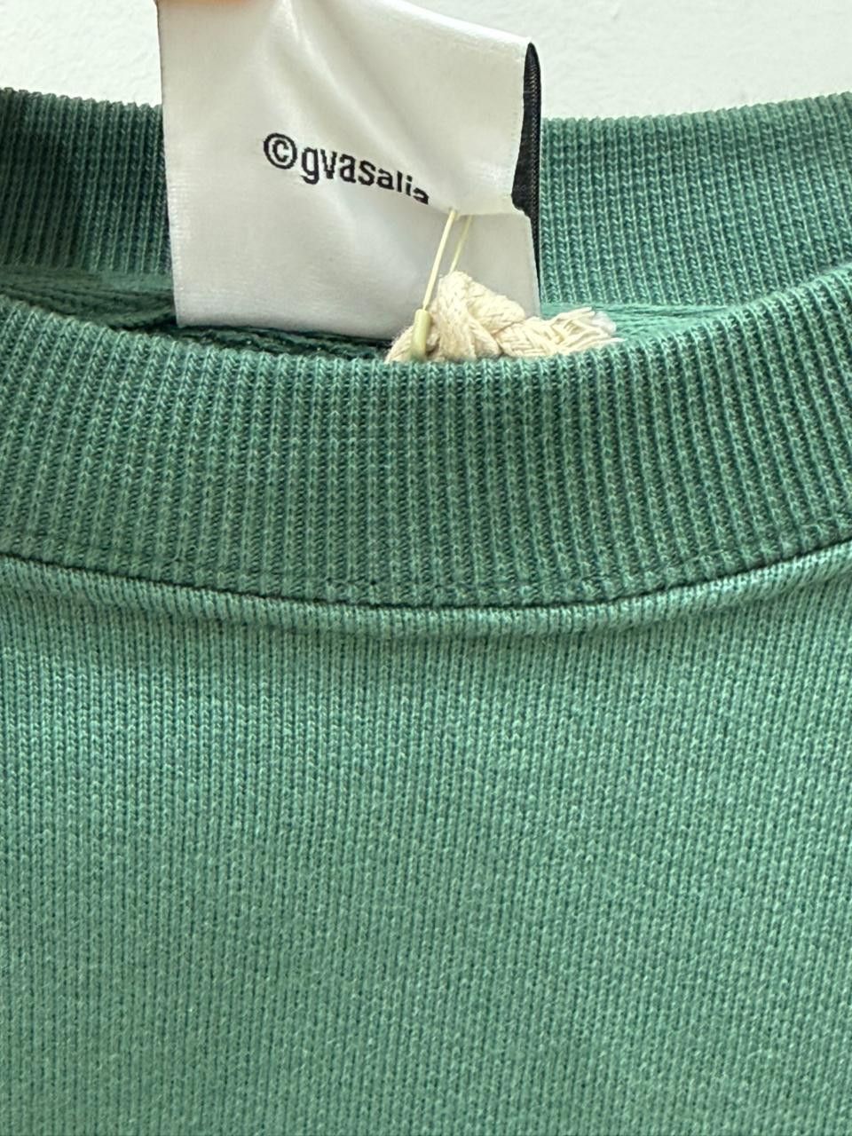 Vetements CC28 Oversize Cotton Sweatshirt in Green Size US M / EU 48-50 / 2 - 2 Thumbnail