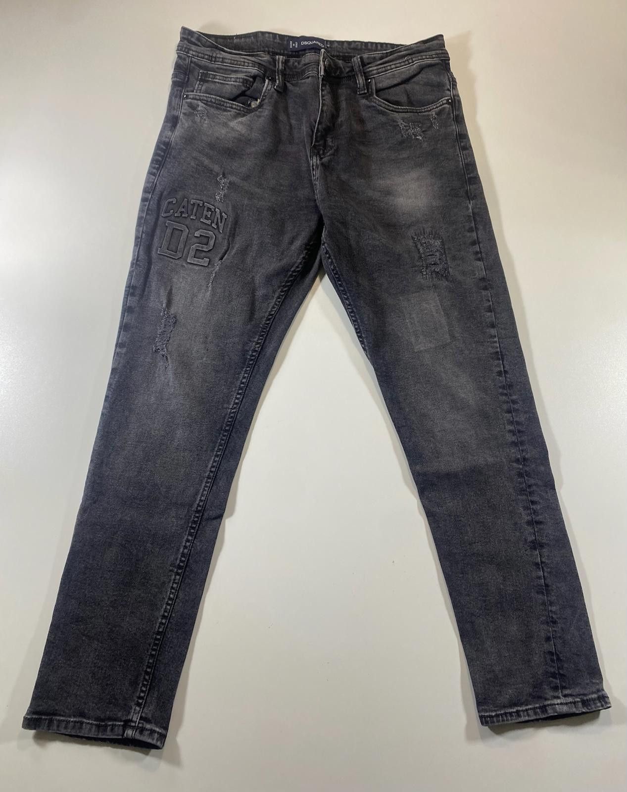 Dsquared2 Dsquared2 Distressed Black Denim Jeans with CATEN D2 Patch Size US 32 / EU 48 - 1 Thumbnail