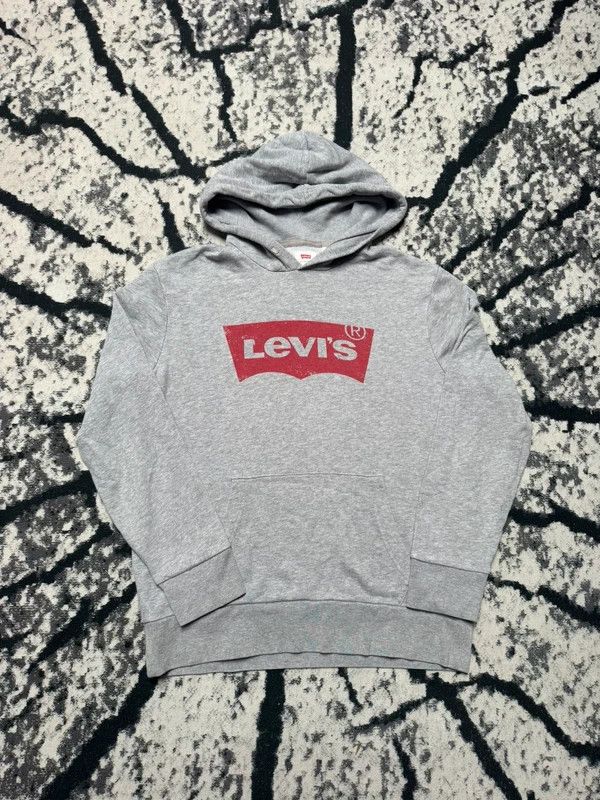 Levi's Levis hoodie gray red M Size US M / EU 48-50 / 2 - 1 Thumbnail