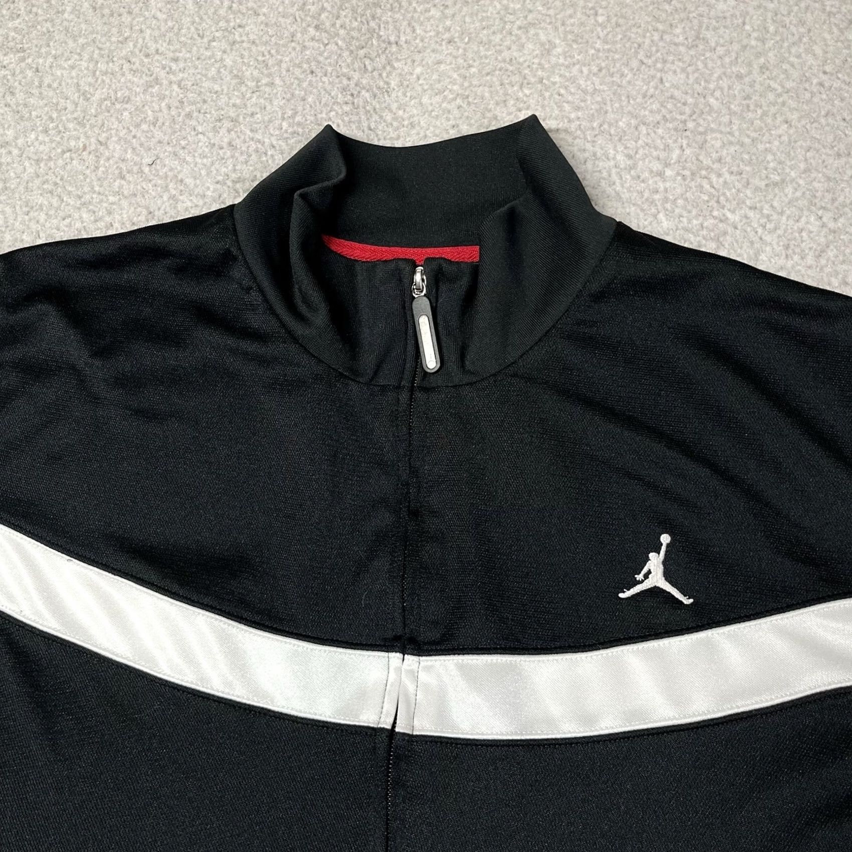 Jordan Brand Air Jordan Track Jacket Men XL Black Full Zip Jumpman Logo Basketball Y2K Retro Size US XL / EU 56 / 4 - 4 Thumbnail