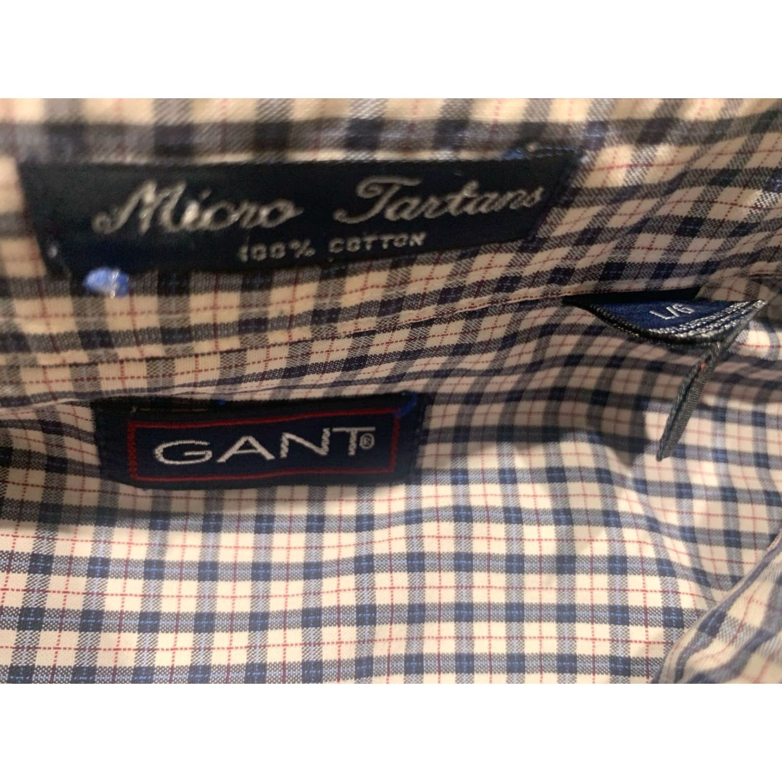Gant VINTAGE GANT Men’s Shirt Long Sleeve Collared Button-Up Casual 90s Plaid Cotton Large Size US L / EU 52-54 / 3 - 7 Thumbnail