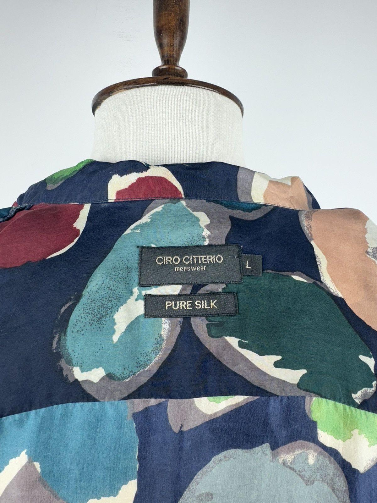 Japanese Brand × Vintage Men’s Vintage CIRO CITTERIO PURE SILK Short Sleeve Shirt Size US L / EU 52-54 / 3 - 5 Thumbnail