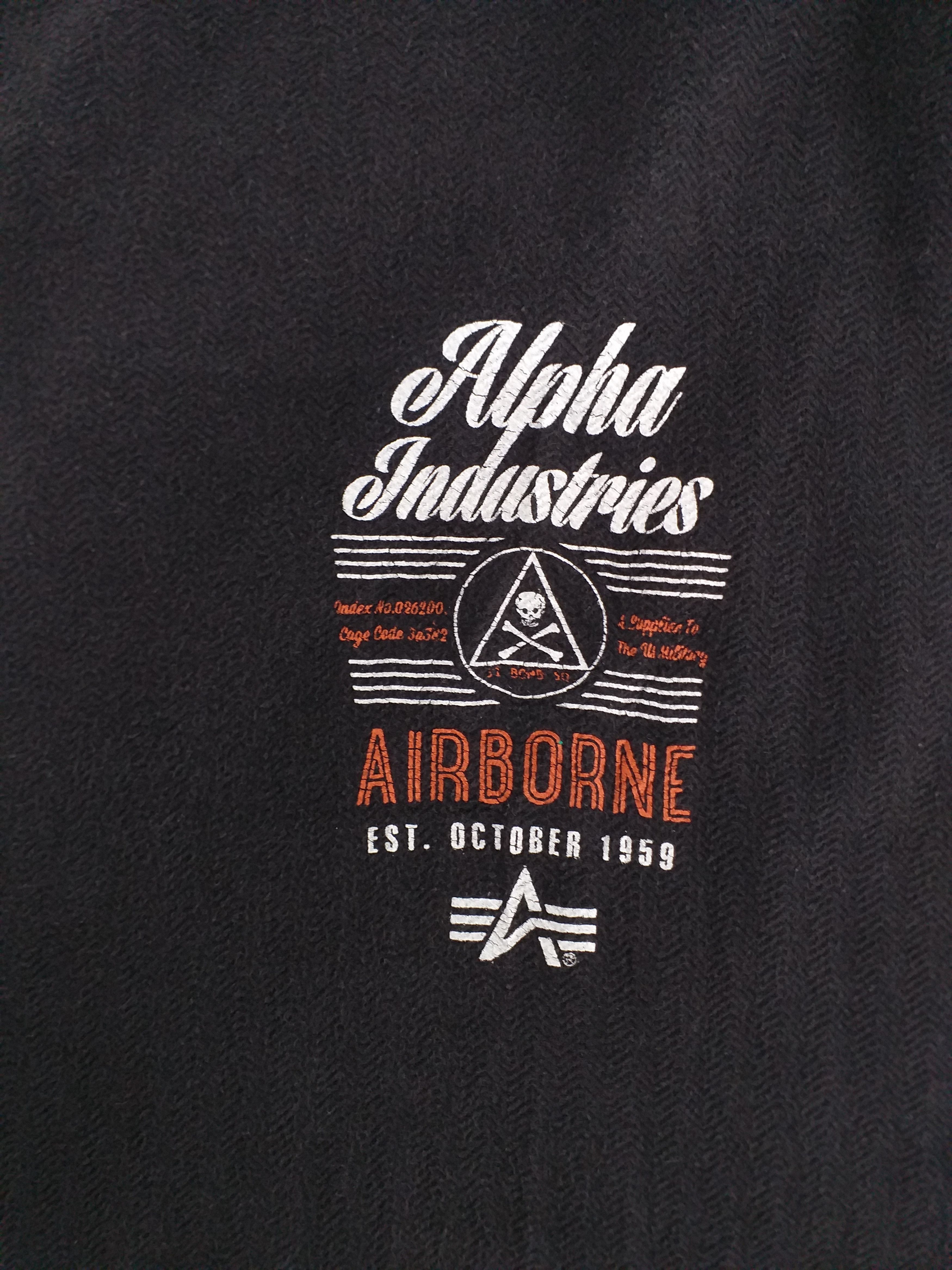 Alpha Industries Vintage Alpha Industries XXlarge Tshirt Big Logo -A032 Size US XXL / EU 58 / 5 - 3 Thumbnail