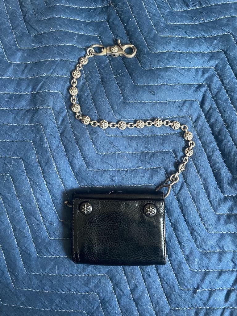 image of Chrome Hearts Ball Chain With Wallet in Black, Men's