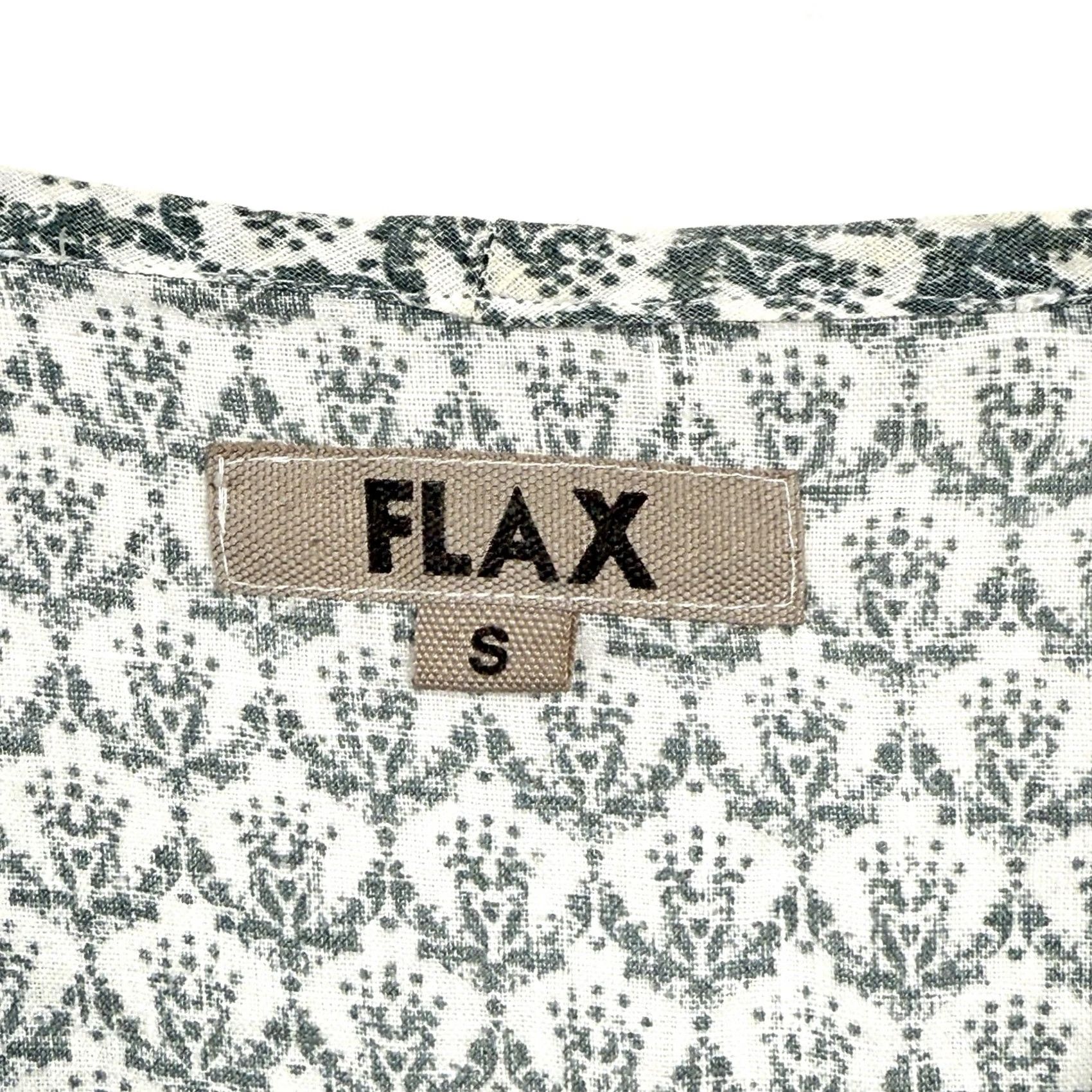FLAX FLAX Tunic Dress Womens S Floral 3/4 Sleeve V-Neck Knee Length Multicolor Linen Woven Casual Summer Spring Girls Womens Size S / US 4 / IT 40 - 6 Thumbnail