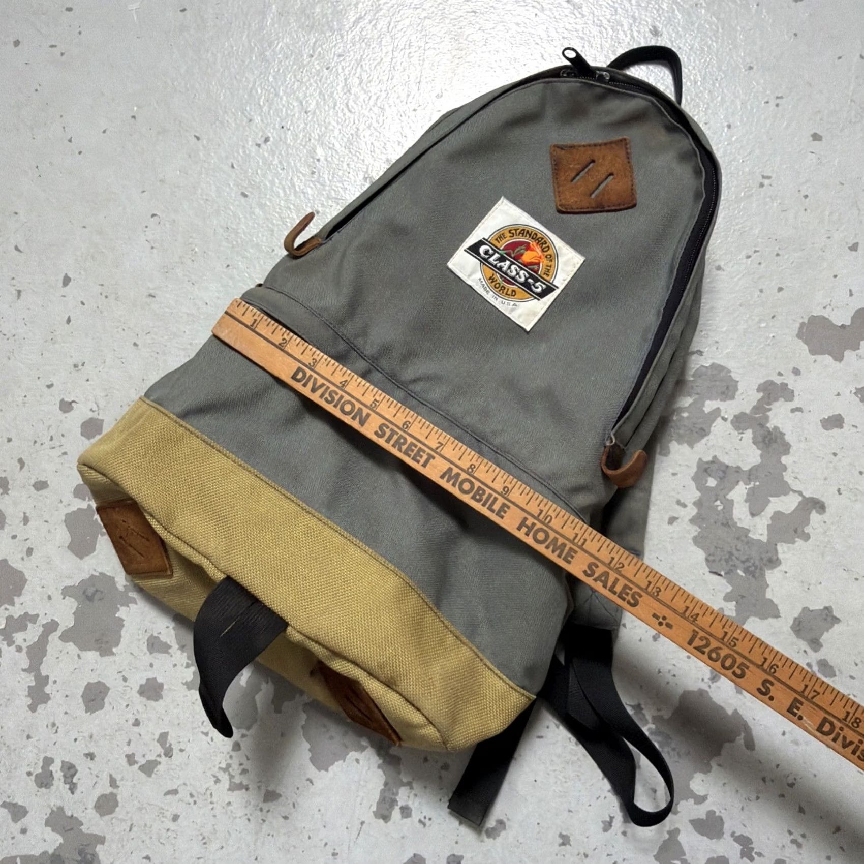 Vintage Vintage Class-5 Mountaineering Teardrop Canvas Backpack Camp Hike Trail Rucksack Size ONE SIZE - 3 Thumbnail