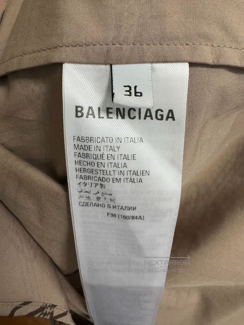 Balenciaga Balenciaga Fully Printed Brown Snap Button Short-Sleeve Sh Size XS / US 0-2 / IT 36-38 - 5 Thumbnail